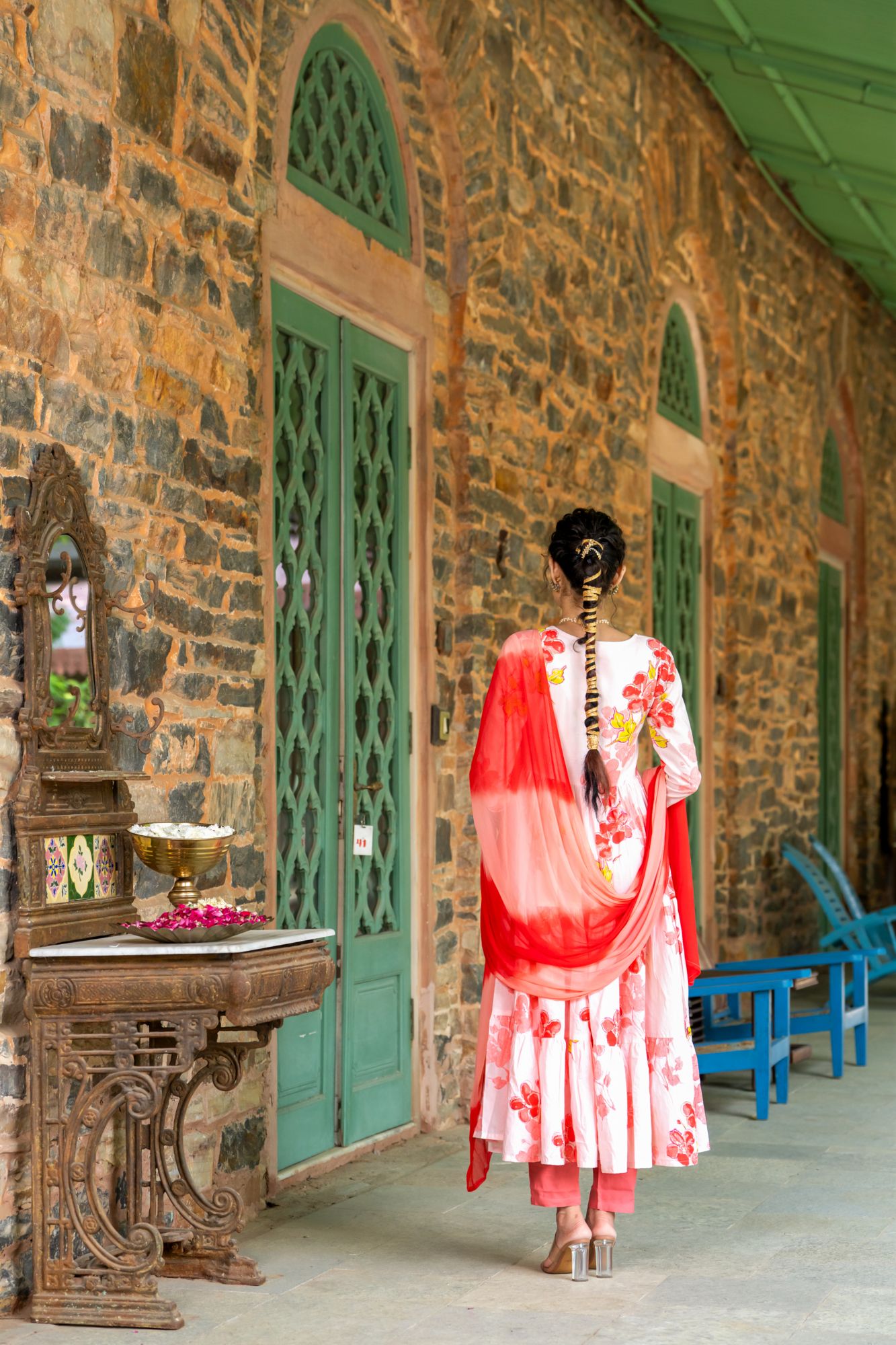 BLUSHING MIRROR ANARKALI SUIT SET