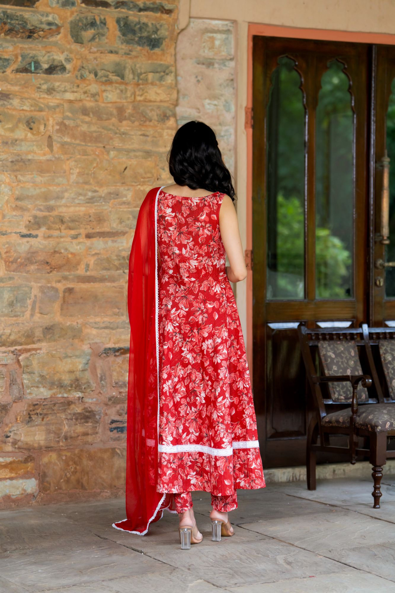 RUBY BLOSSOM ANARKALI SUIT SET