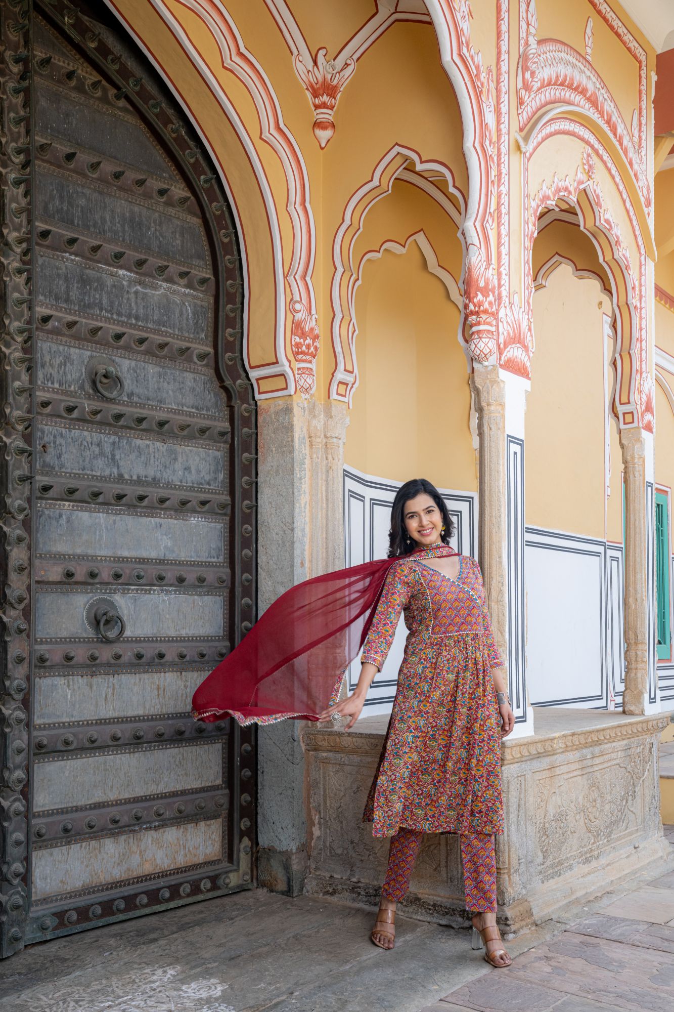 ETERNAL PRINT FLARED KURTA SET