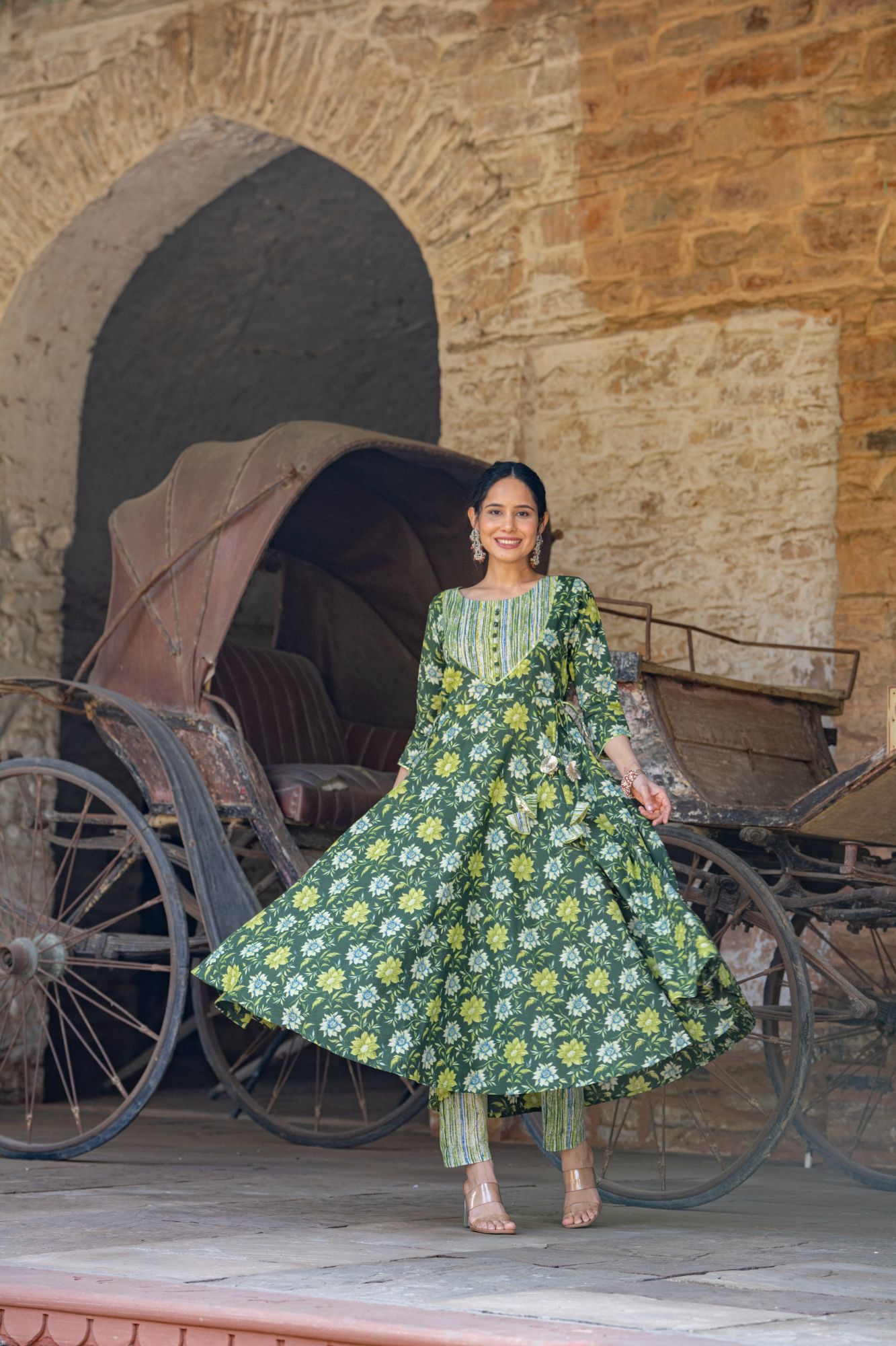 FLORAL BLOSSOM COTTON SUIT SET