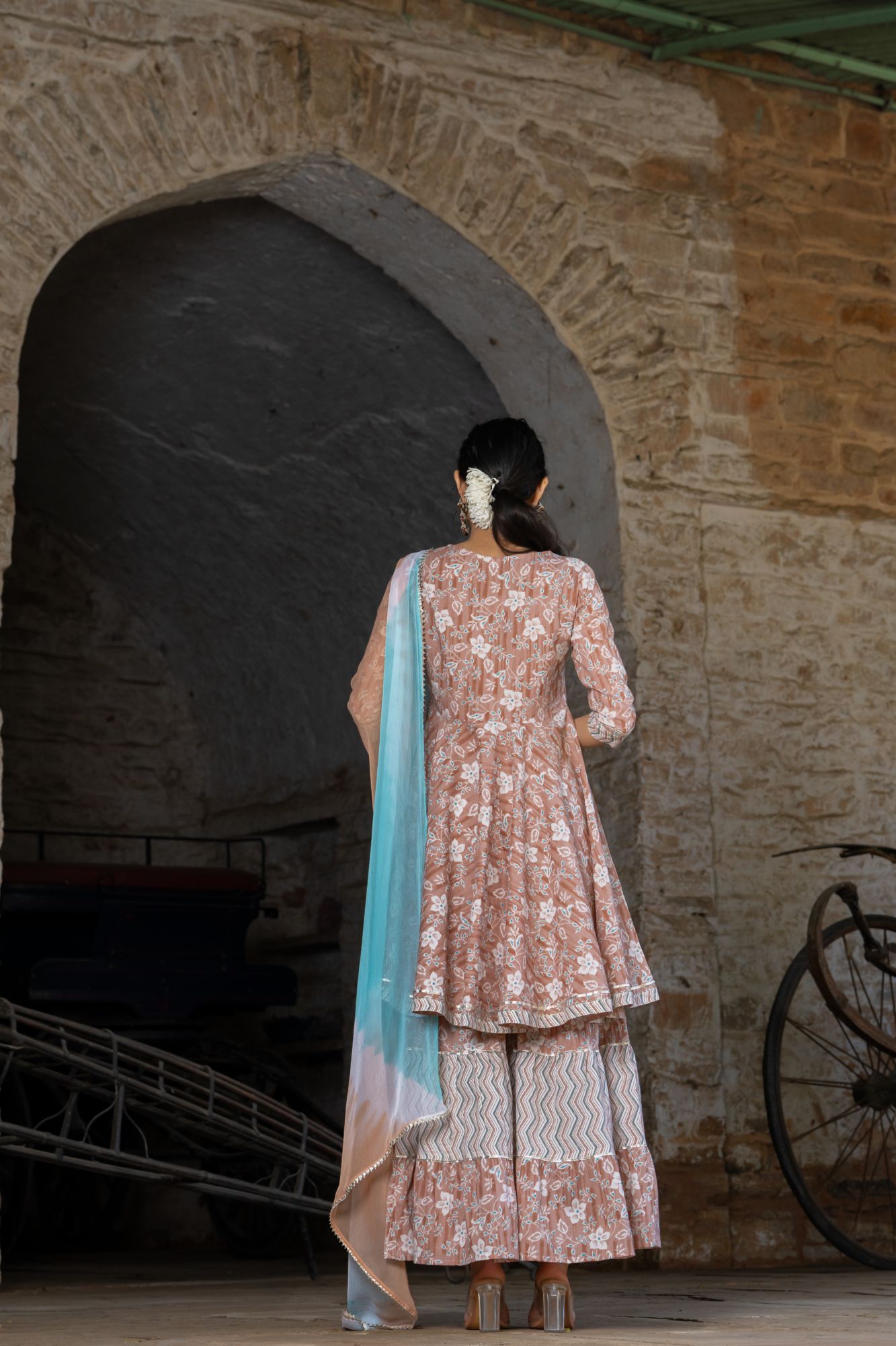 PASTEL BREEZY SHARARA SET