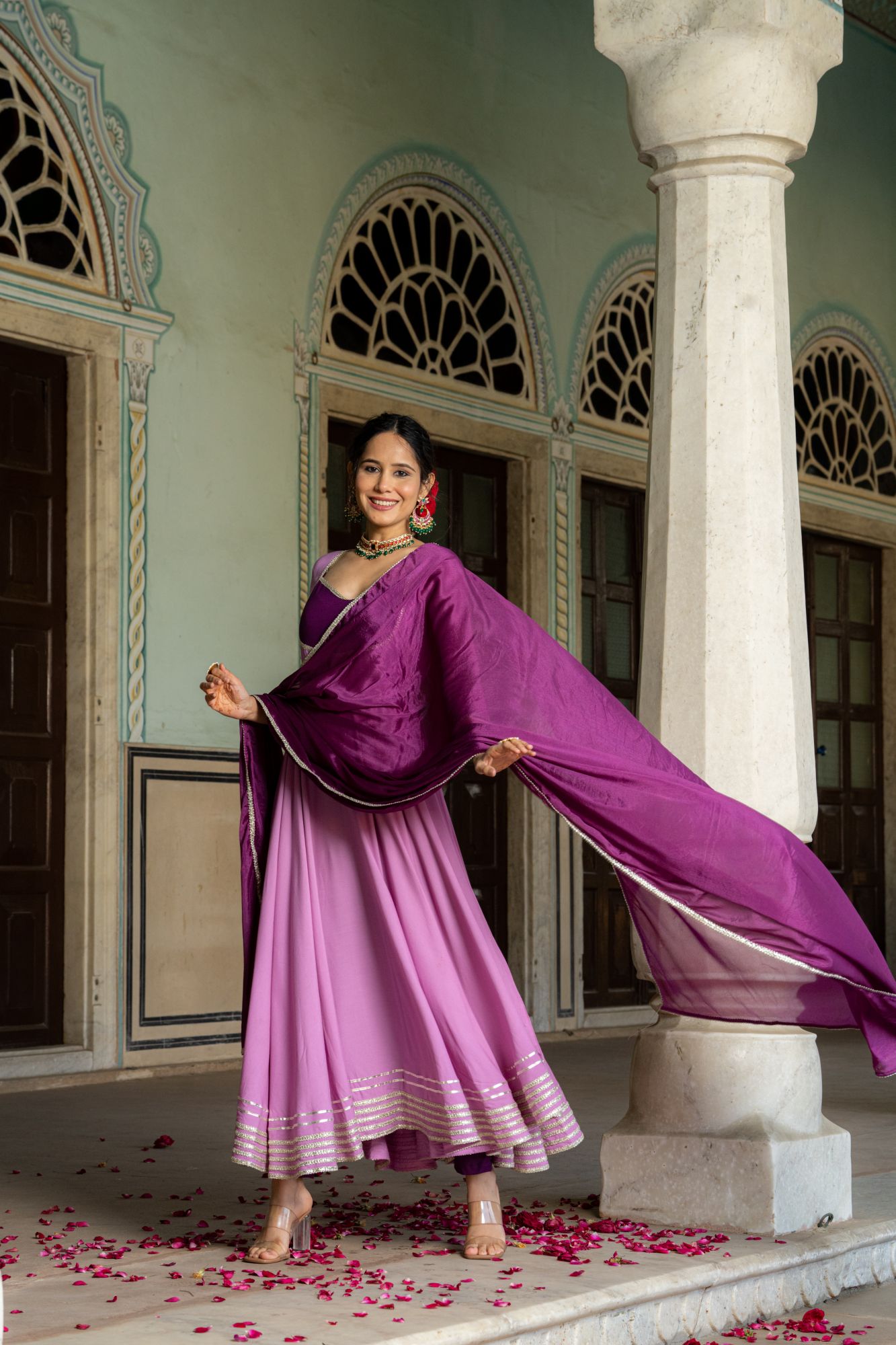 LILAC LACE OPULENCE SUIT SET