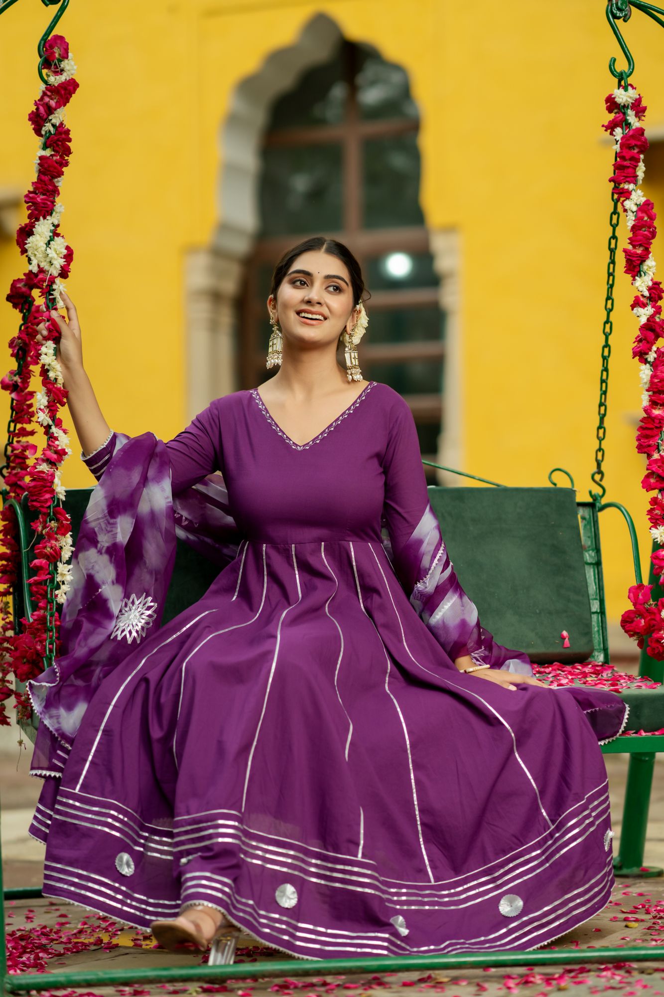 OPULENT PURPLE GOTA SUIT SET