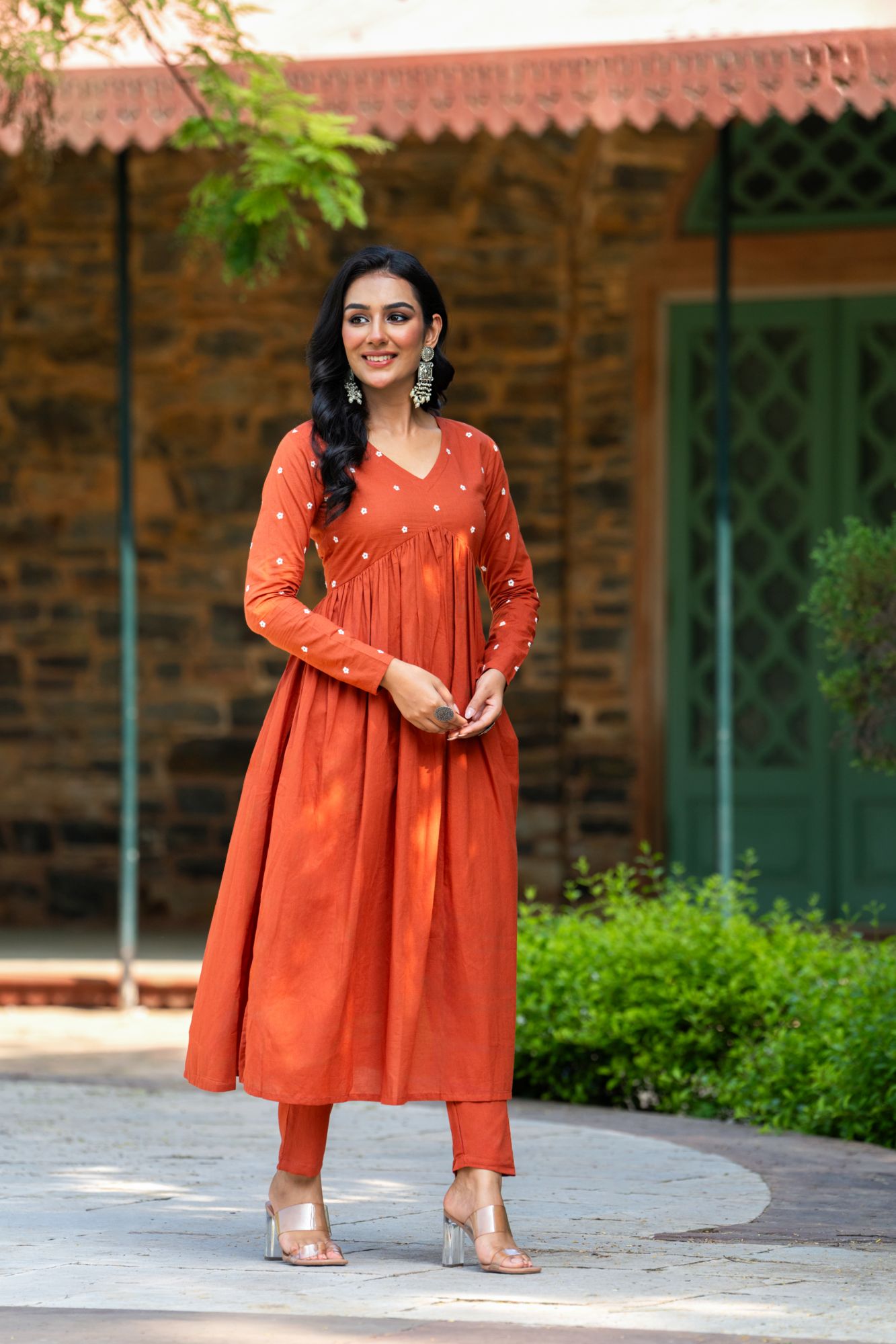 RUSTIC EMBROIDERY KURTA SET