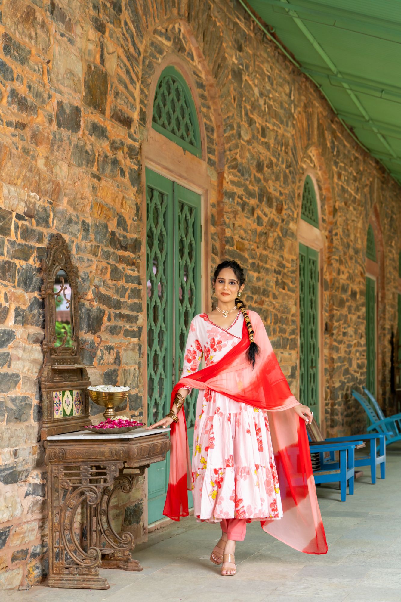 BLUSHING MIRROR ANARKALI SUIT SET