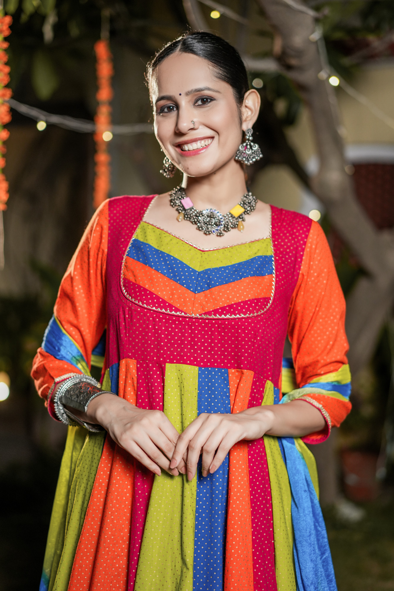 AVNI POLKA GLOW ANARKALI SET