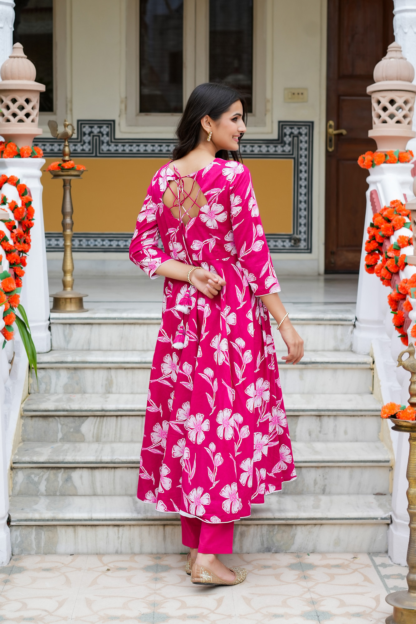 DEVINA ROYAL PINK ANRAKLI SET