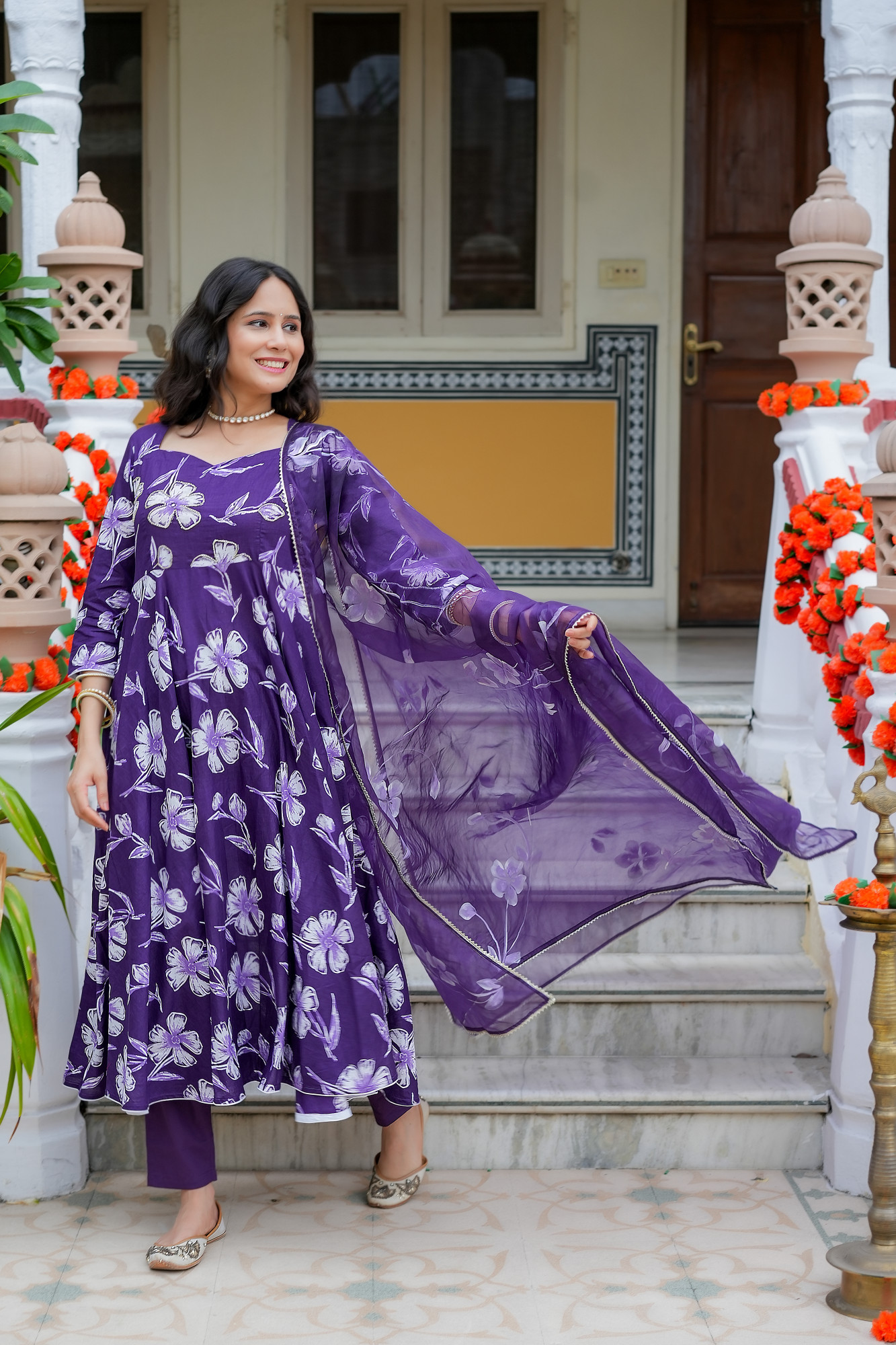 VYARA ROYAL PURPLE ANRAKLI SET