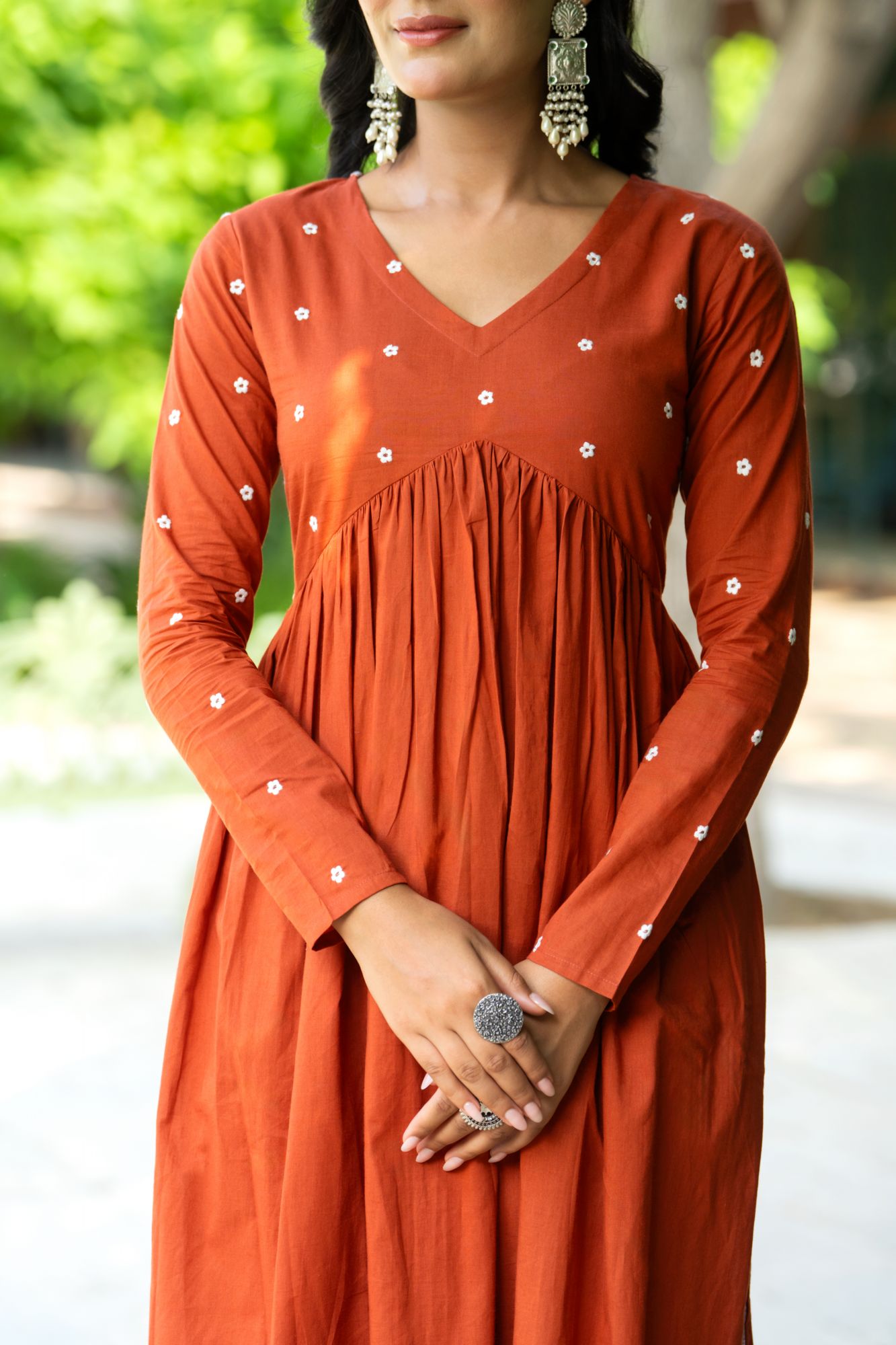 RUSTIC EMBROIDERY KURTA SET