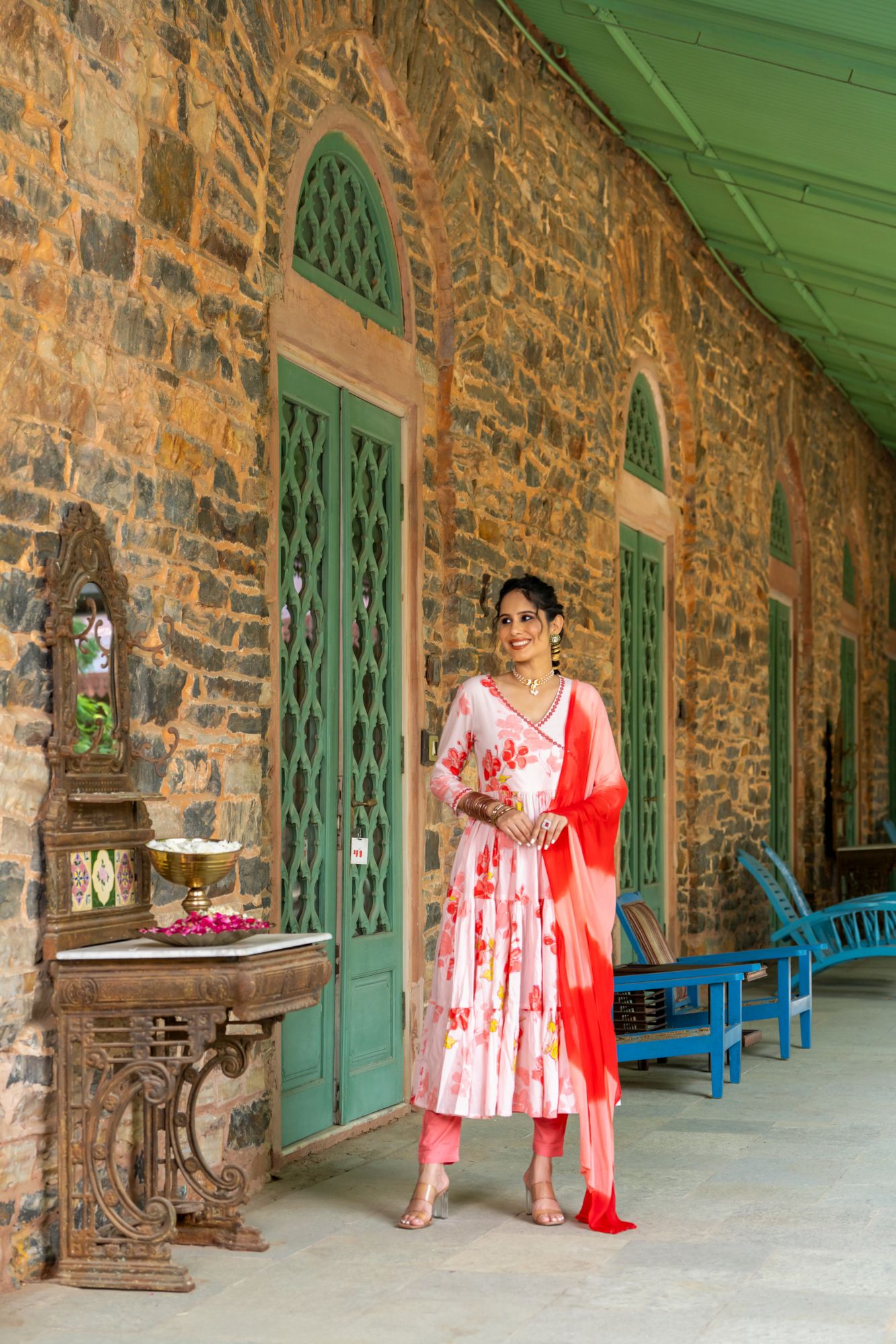 BLUSHING MIRROR ANARKALI SUIT SET