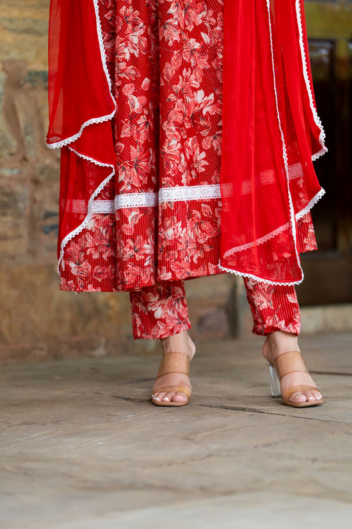 RUBY BLOSSOM ANARKALI SUIT SET