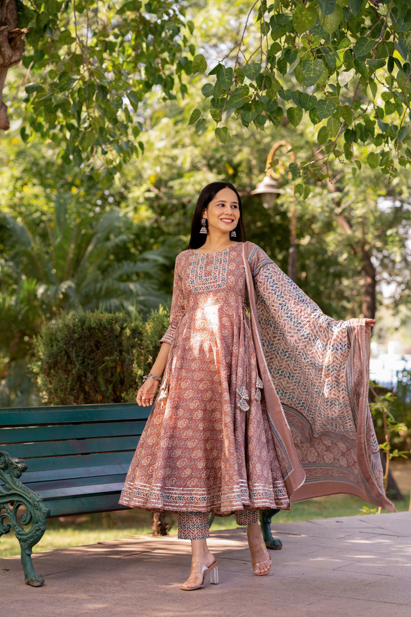 ETHEREAL GOTA EMBELLISHED ANARKALI SET