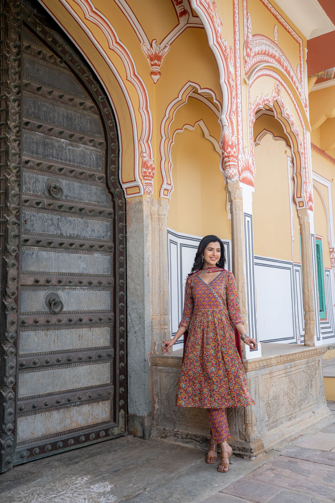 ETERNAL PRINT FLARED KURTA SET