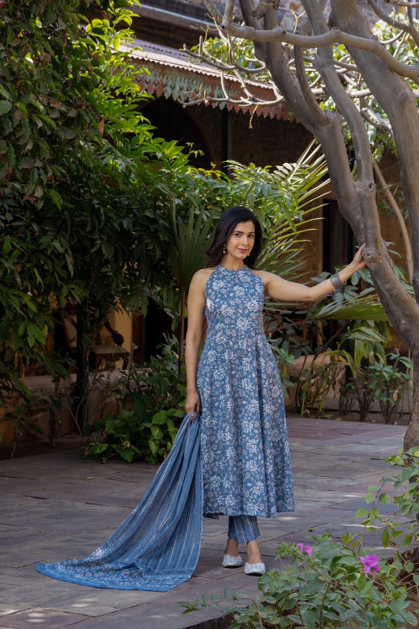 SUMMER BREEZE HALTER SUIT SET