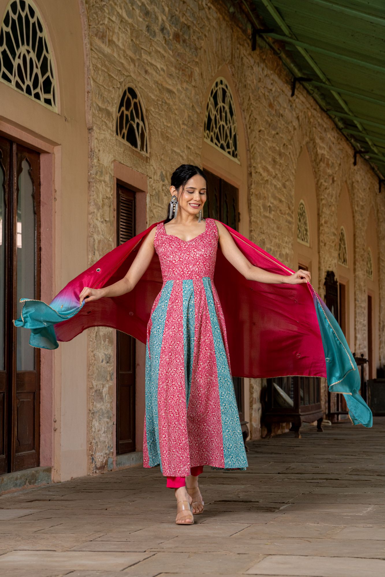 DUO HARMONY ANARKALI SUIT SET