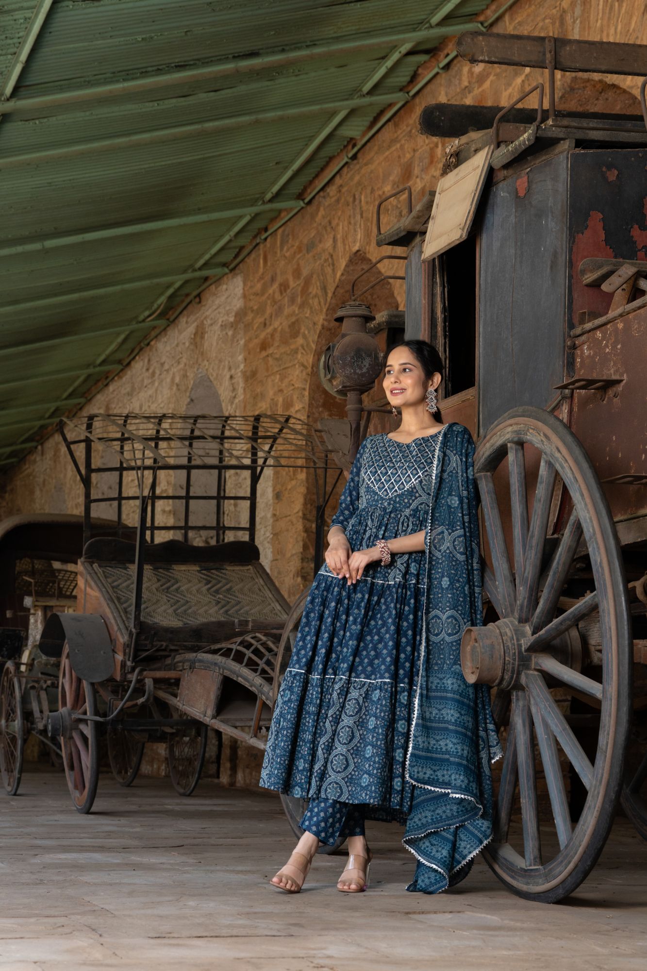 REGAL TIERED GOTA SUIT SET