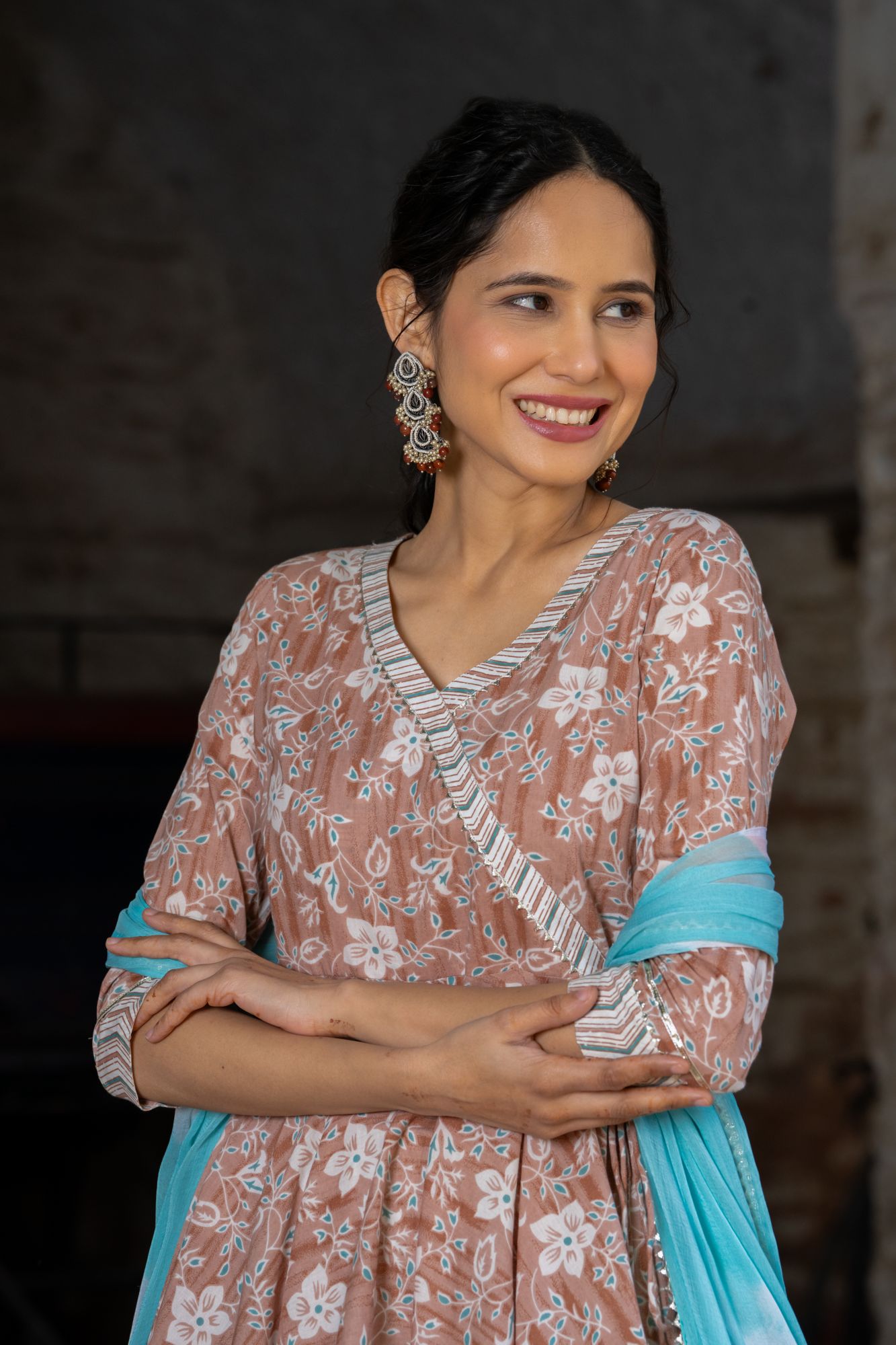 PASTEL BREEZY SHARARA SET