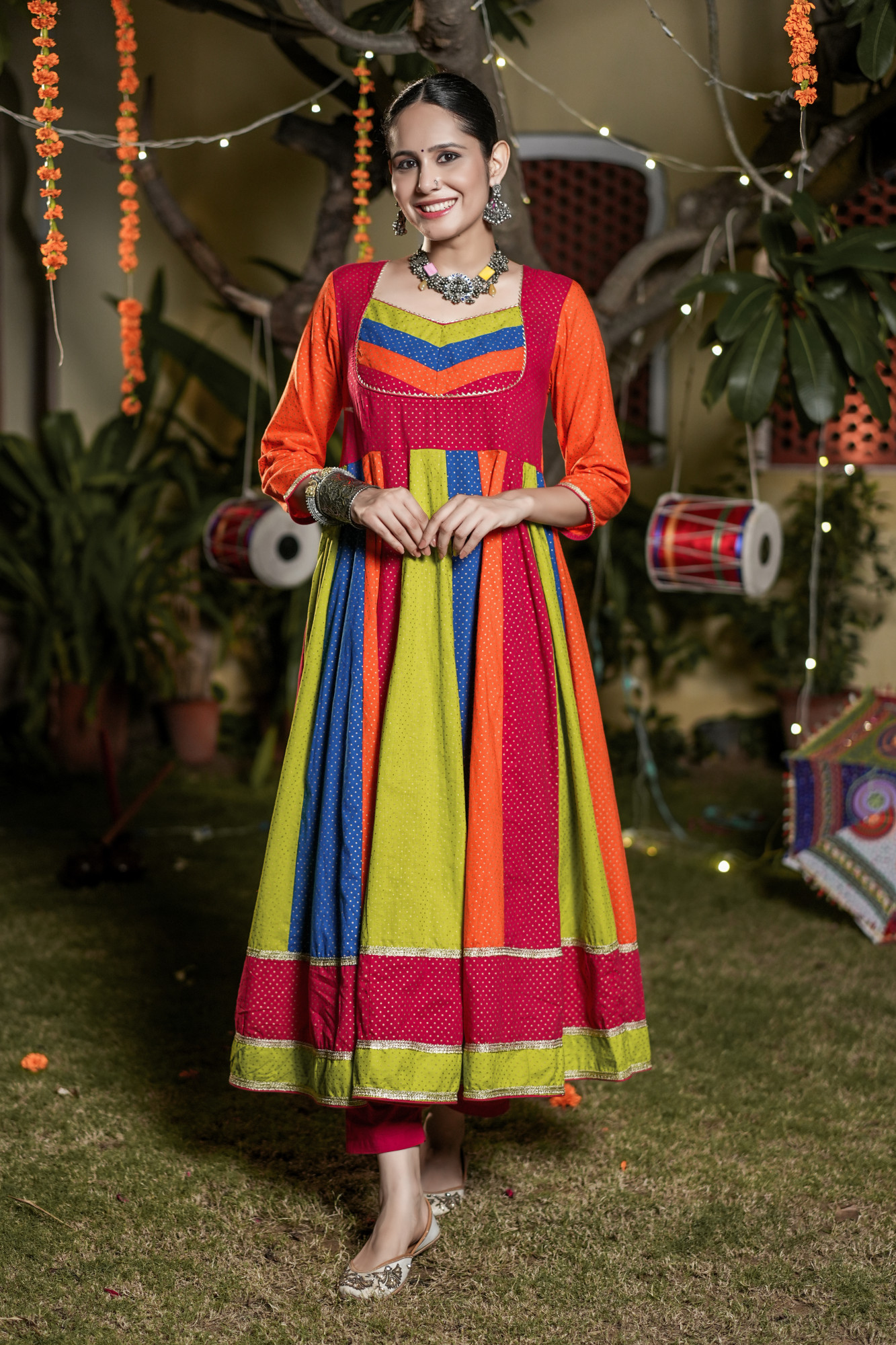 AVNI POLKA GLOW ANARKALI SET