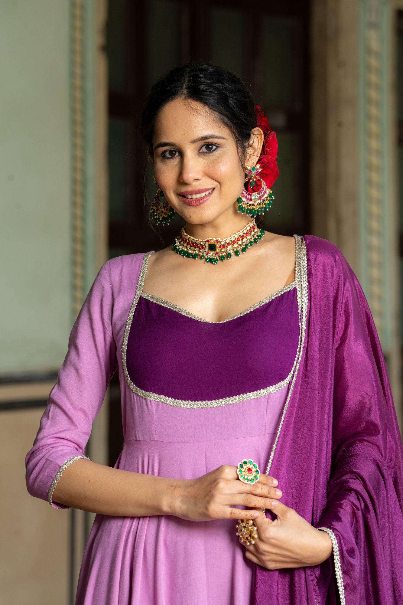 LILAC LACE OPULENCE SUIT SET