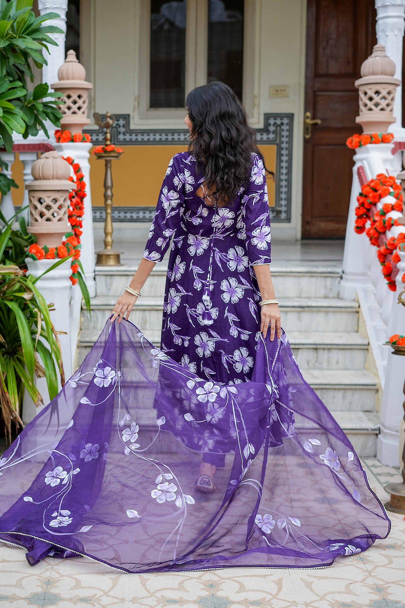 VYARA ROYAL PURPLE ANRAKLI SET