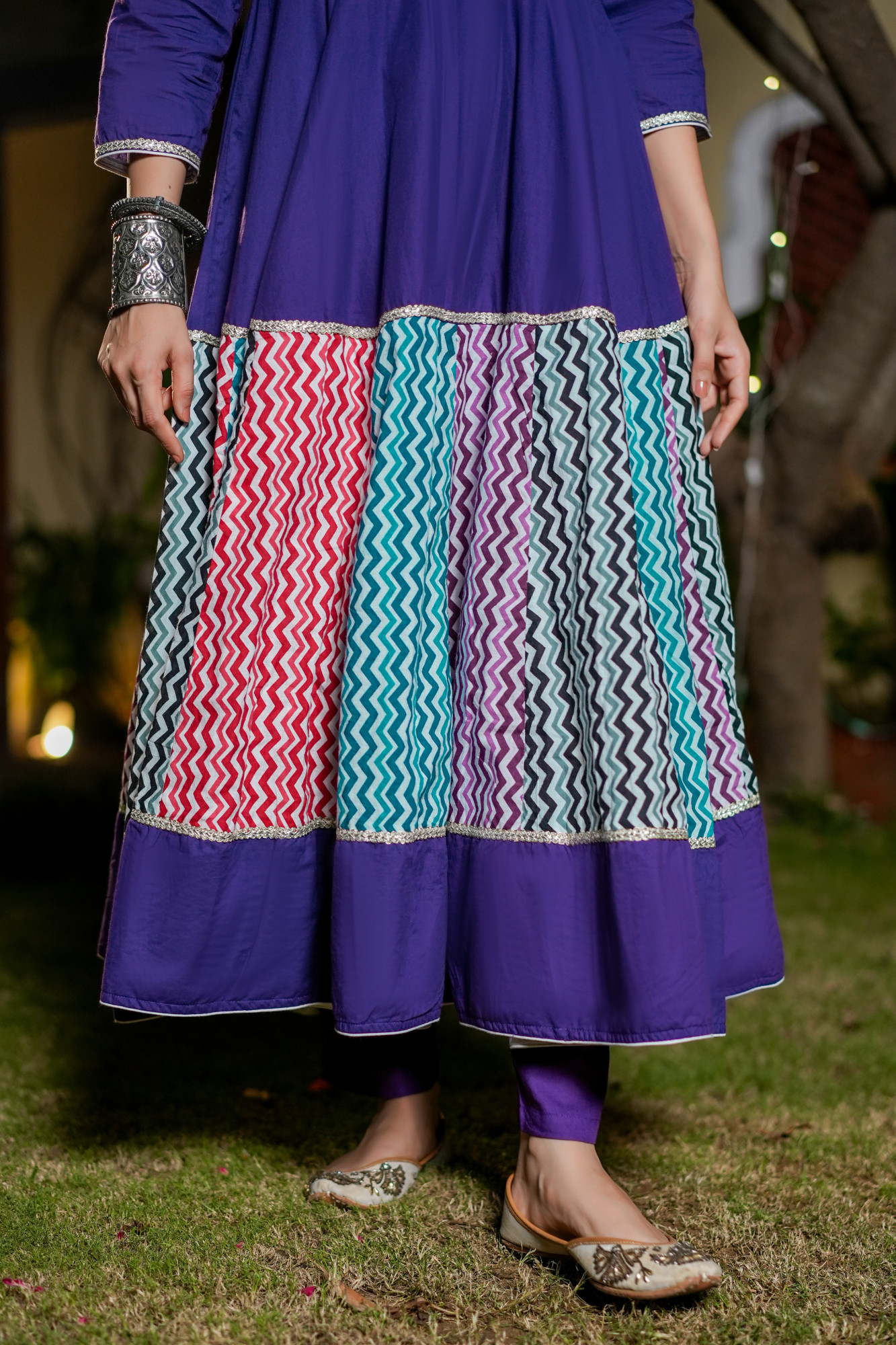 ISHANI ROYAL PURPLE ANARKALI SET