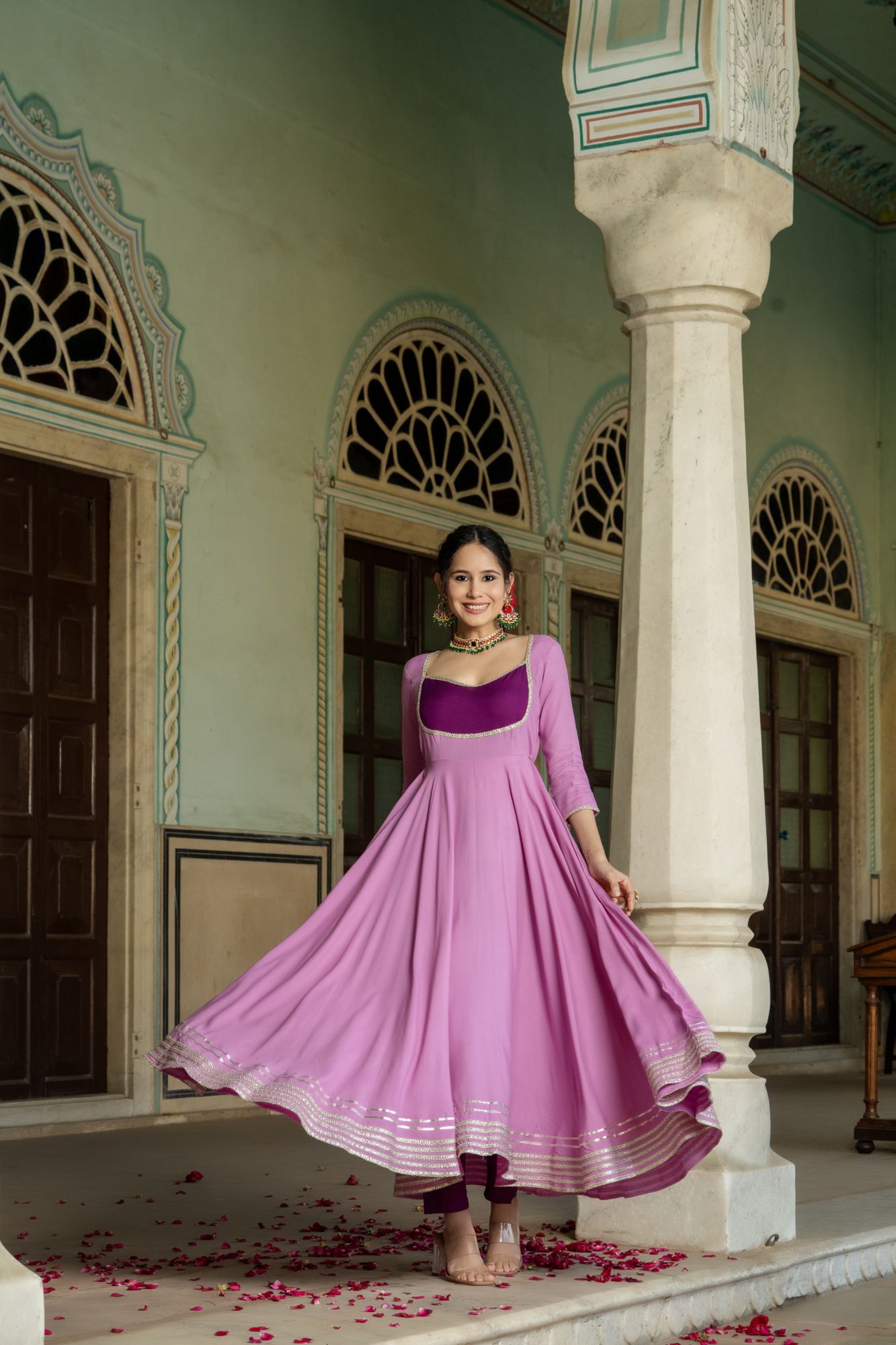 LILAC LACE OPULENCE SUIT SET