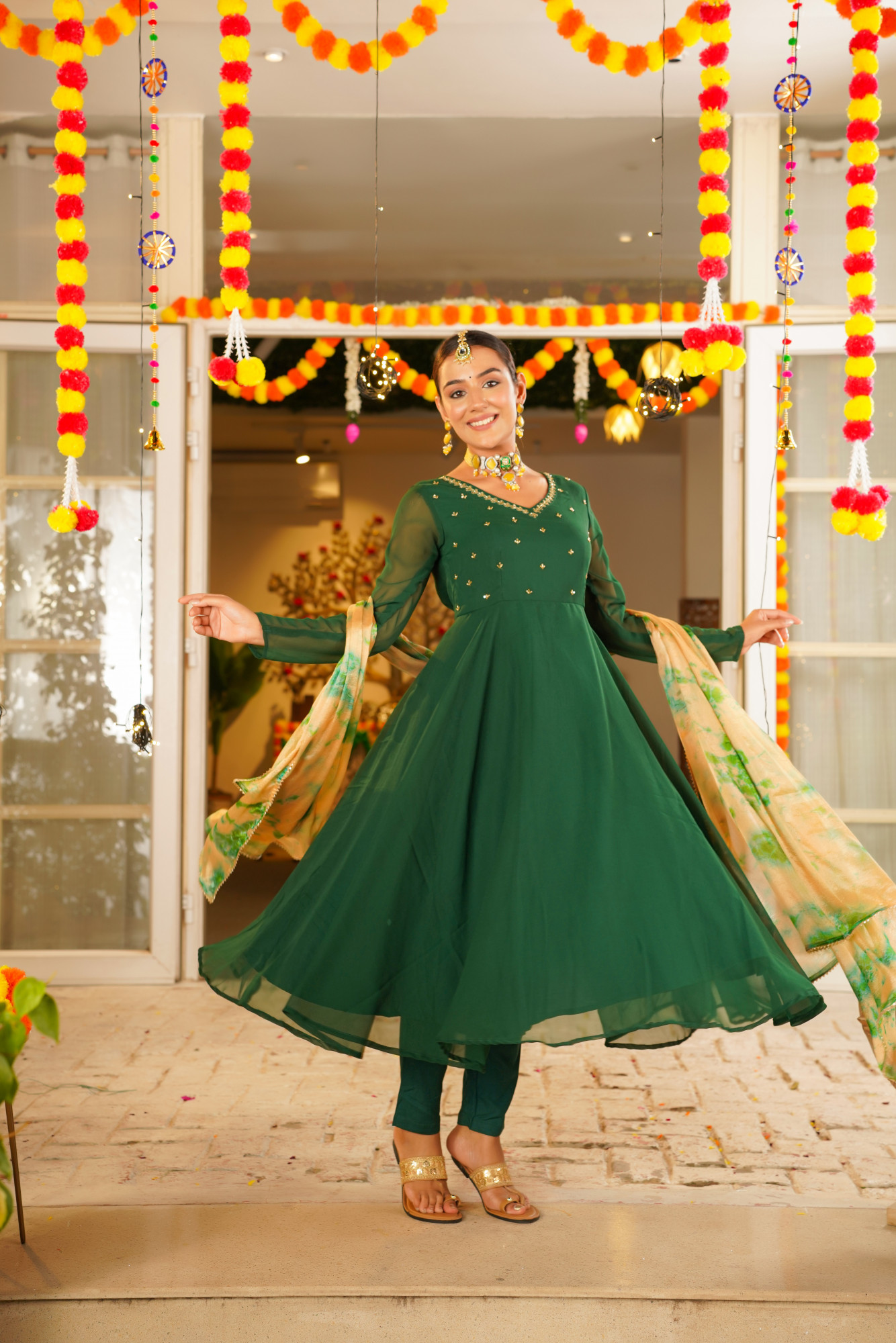 ZARREEN HANDWORK ANARKALI SET