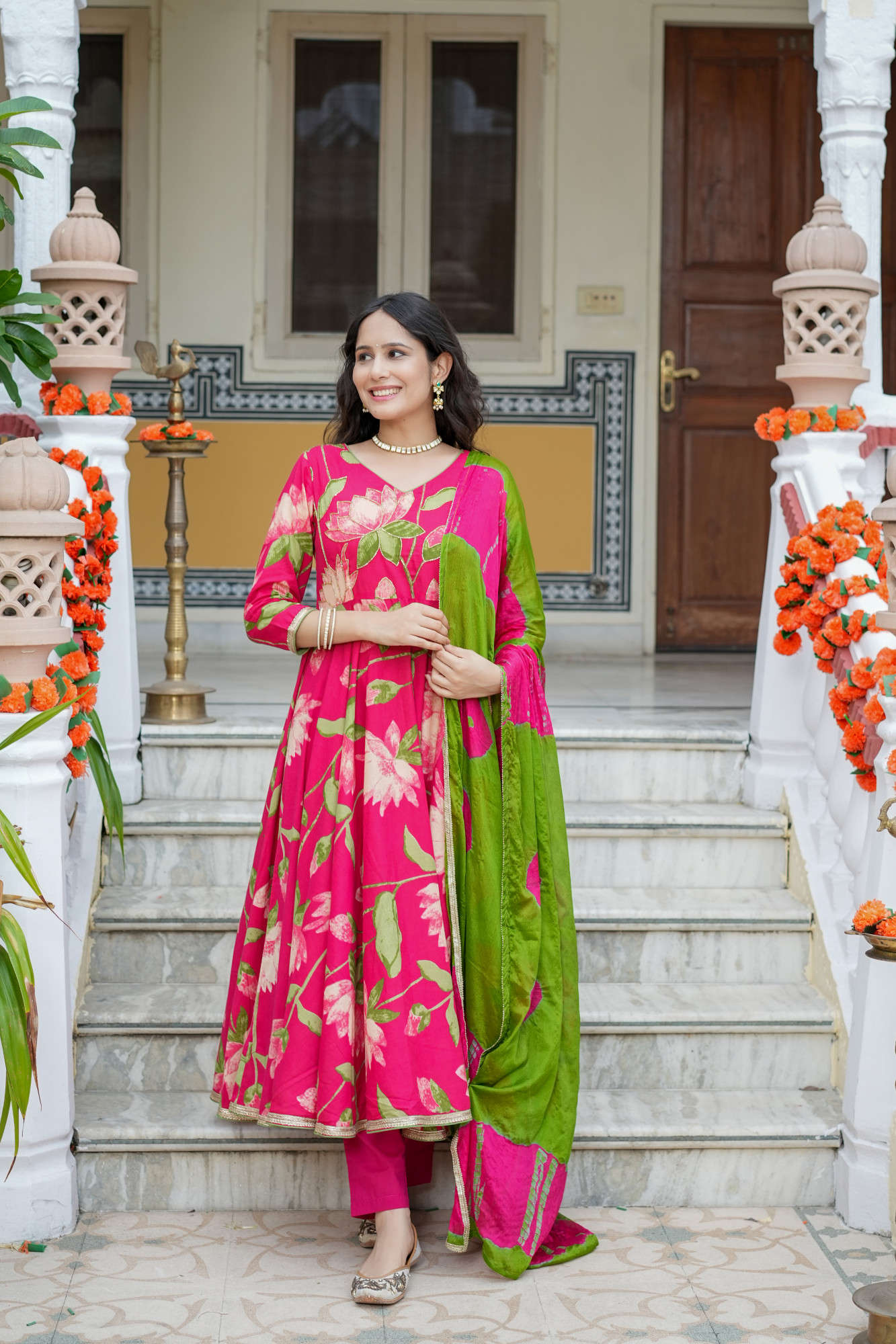 VARNIKA RANI BLOOM HANDWORKED SUIT SET