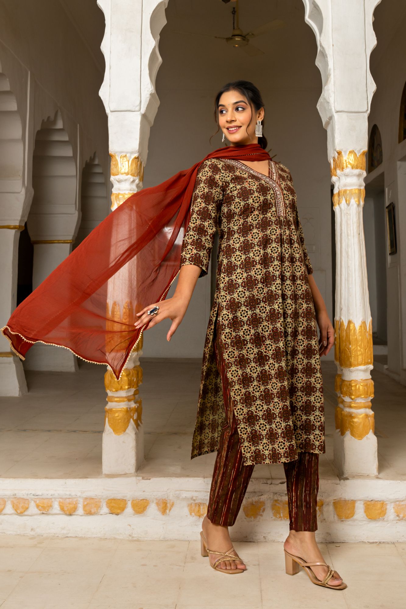 BRAVIA COTTON MIRROR KURTA SET