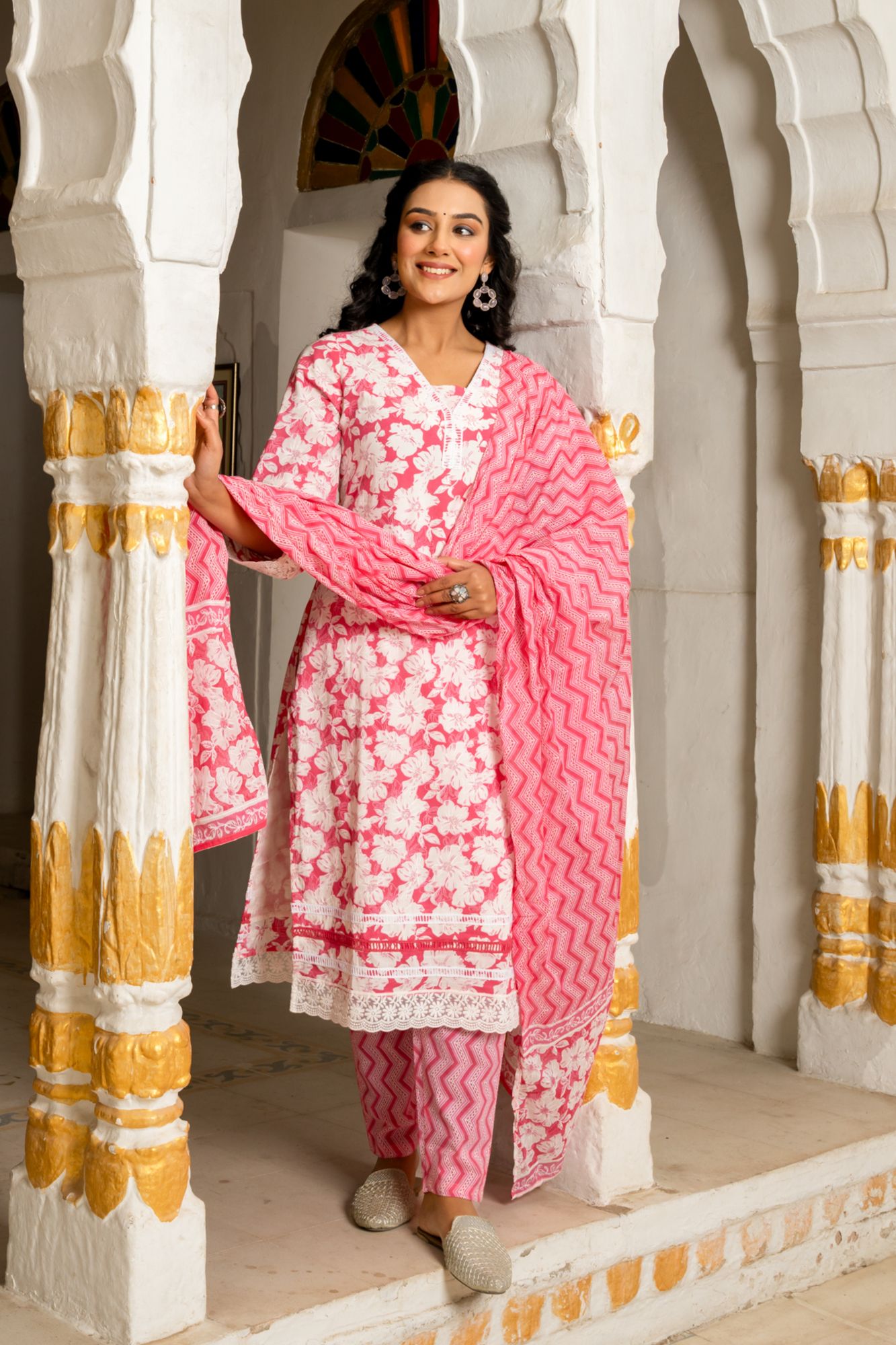 ROSELLE COTTON KURTA SET