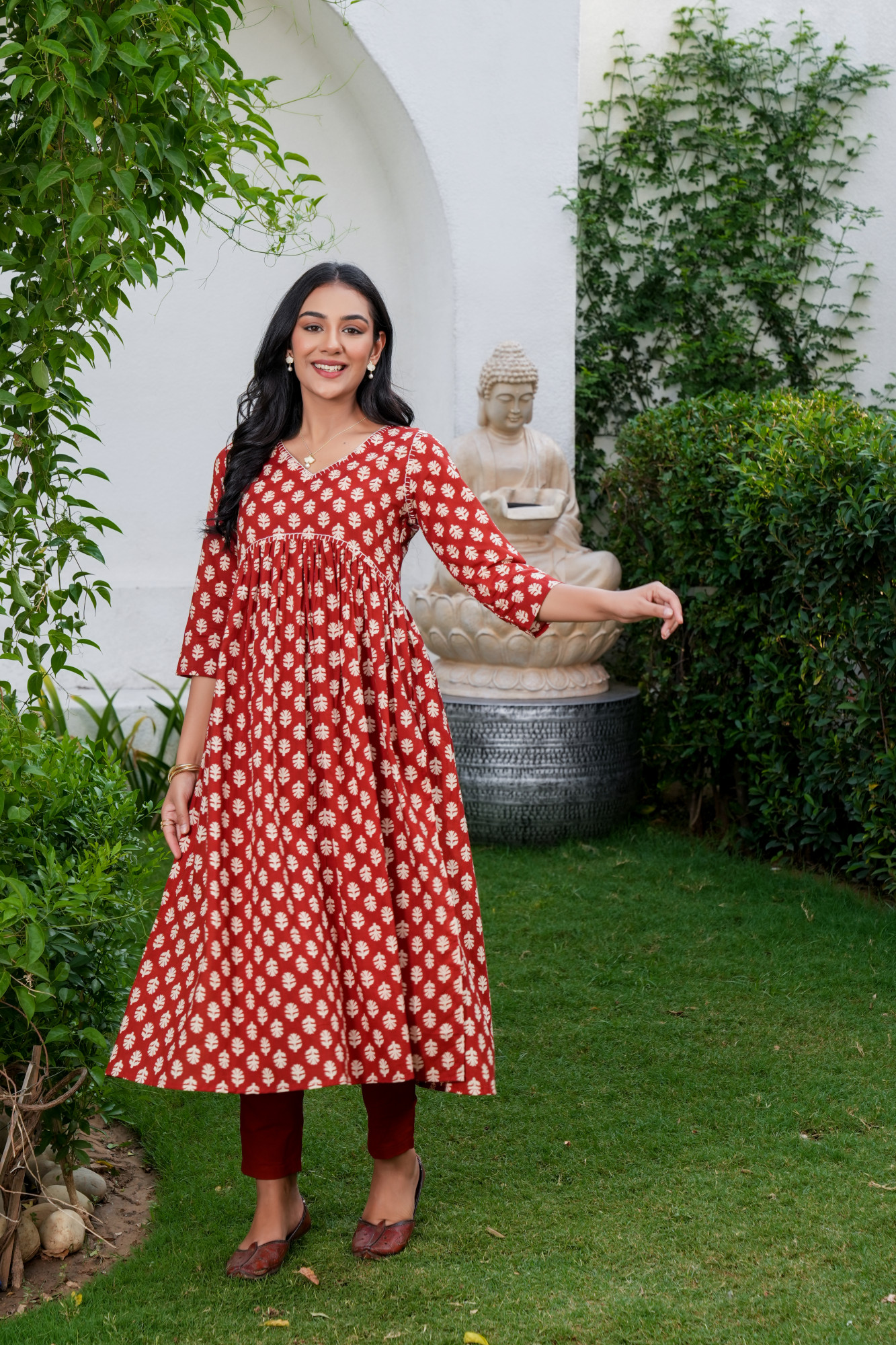 MAHEEN MARRON COTTON SET