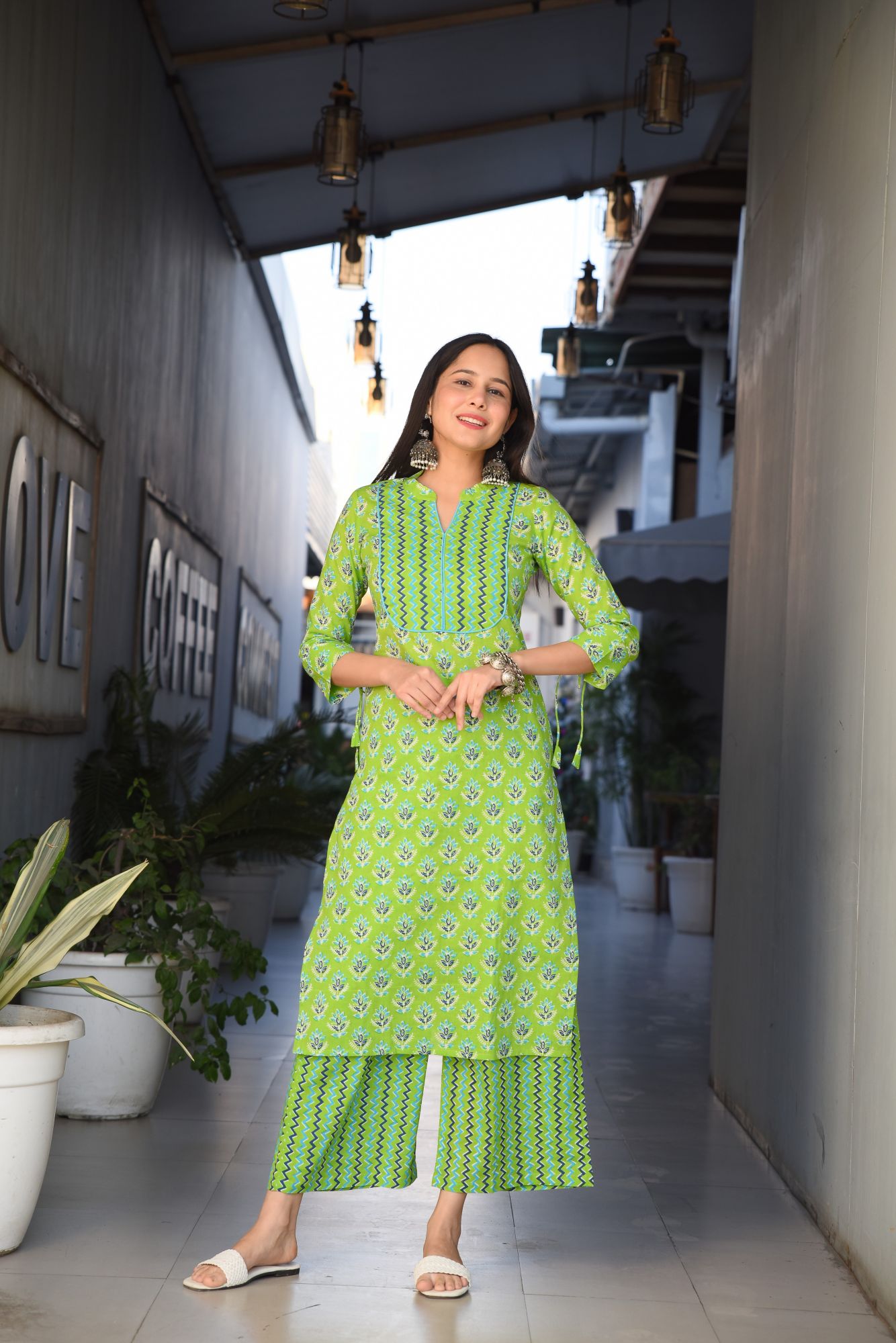 PASTEL PRINTED KURTA-PALAZZO SET