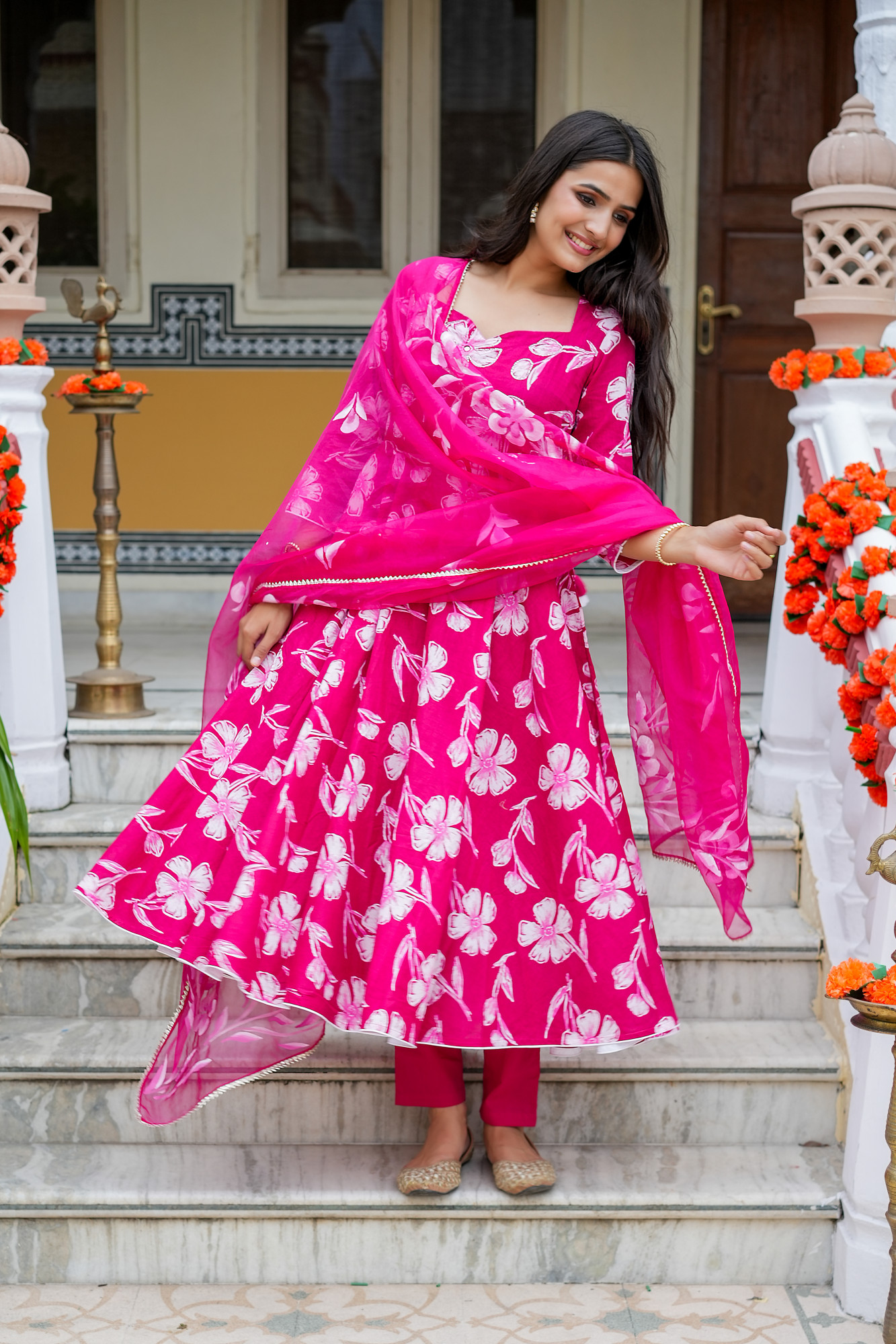 DEVINA ROYAL PINK ANRAKLI SET