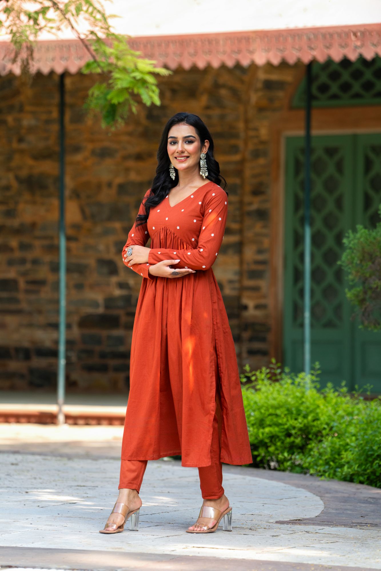 RUSTIC EMBROIDERY KURTA SET