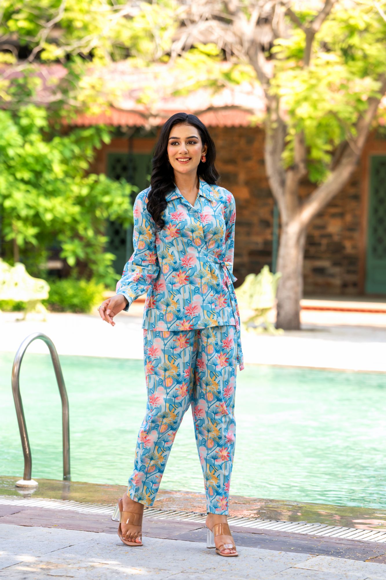 BLUE BOLDNESS CO-ORD SET