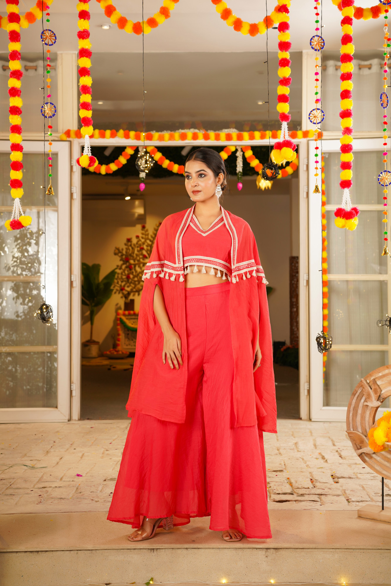 MALORA CHANDERI CAPE SET