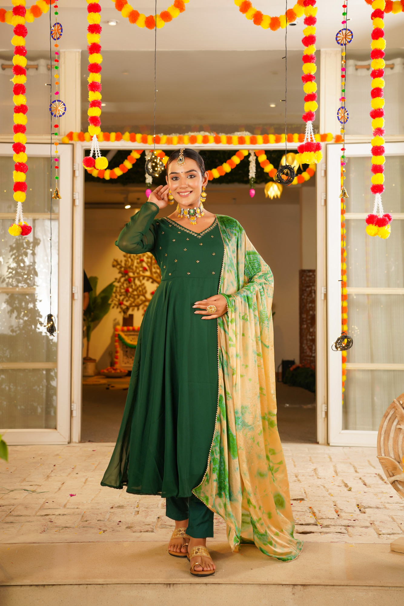 ZARREEN HANDWORK ANARKALI SET