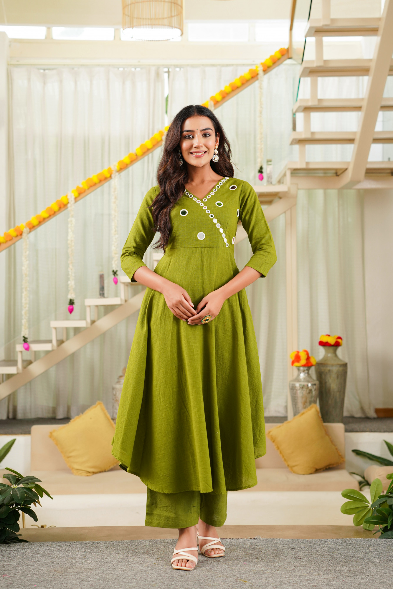 PISTA MIRROR KURTA SET