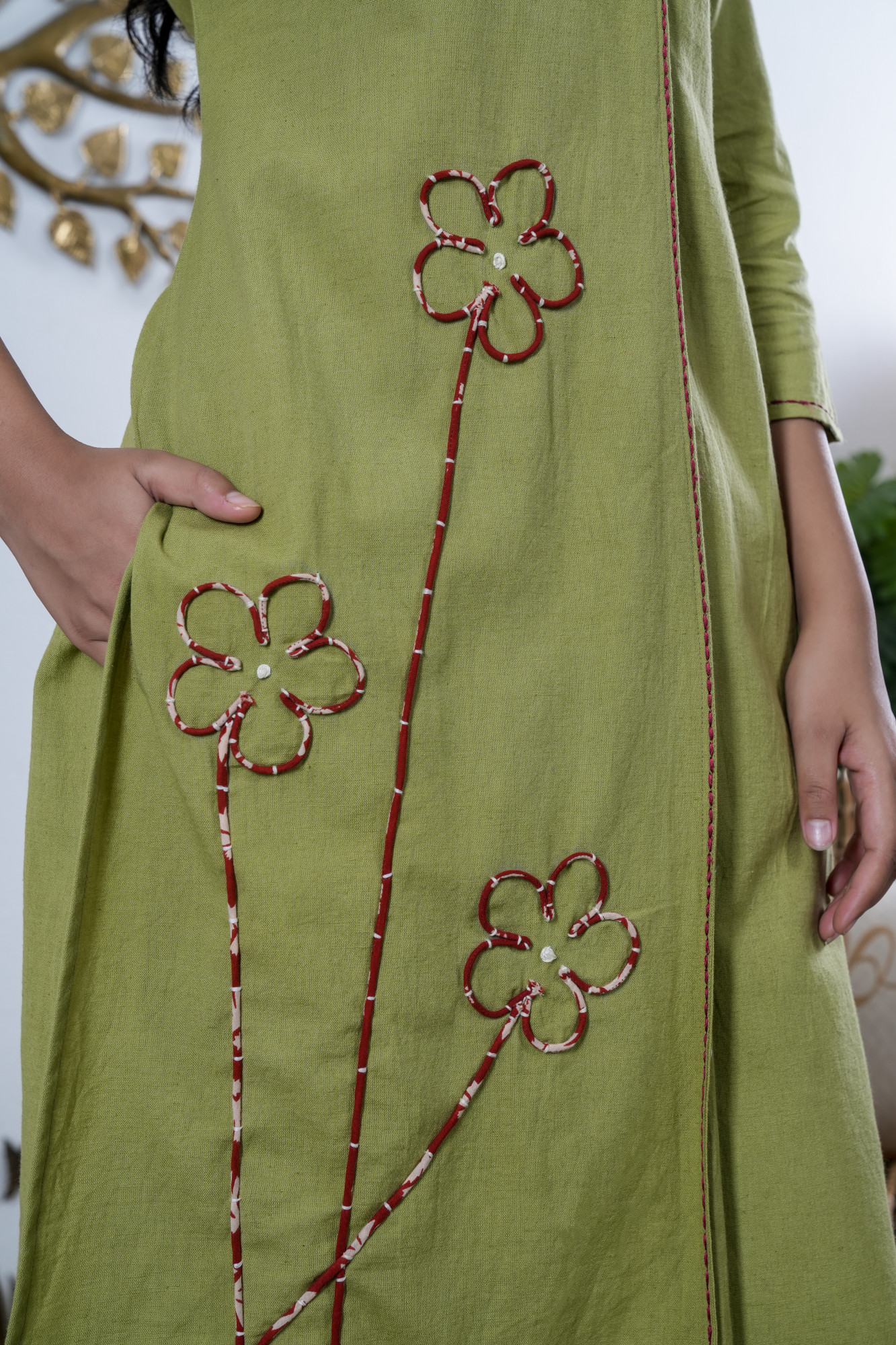 OLIVE BLOOM COTTON FLEX SET