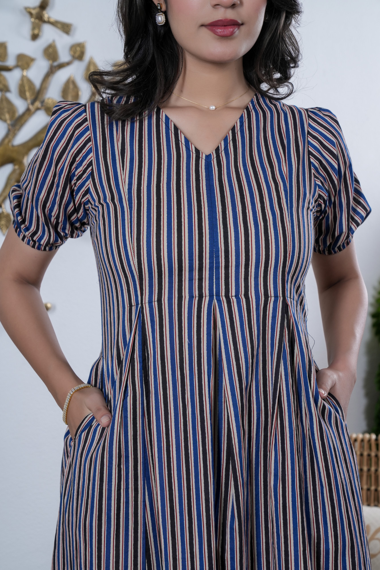 RANG TARANG NEEL COTTON DRESS