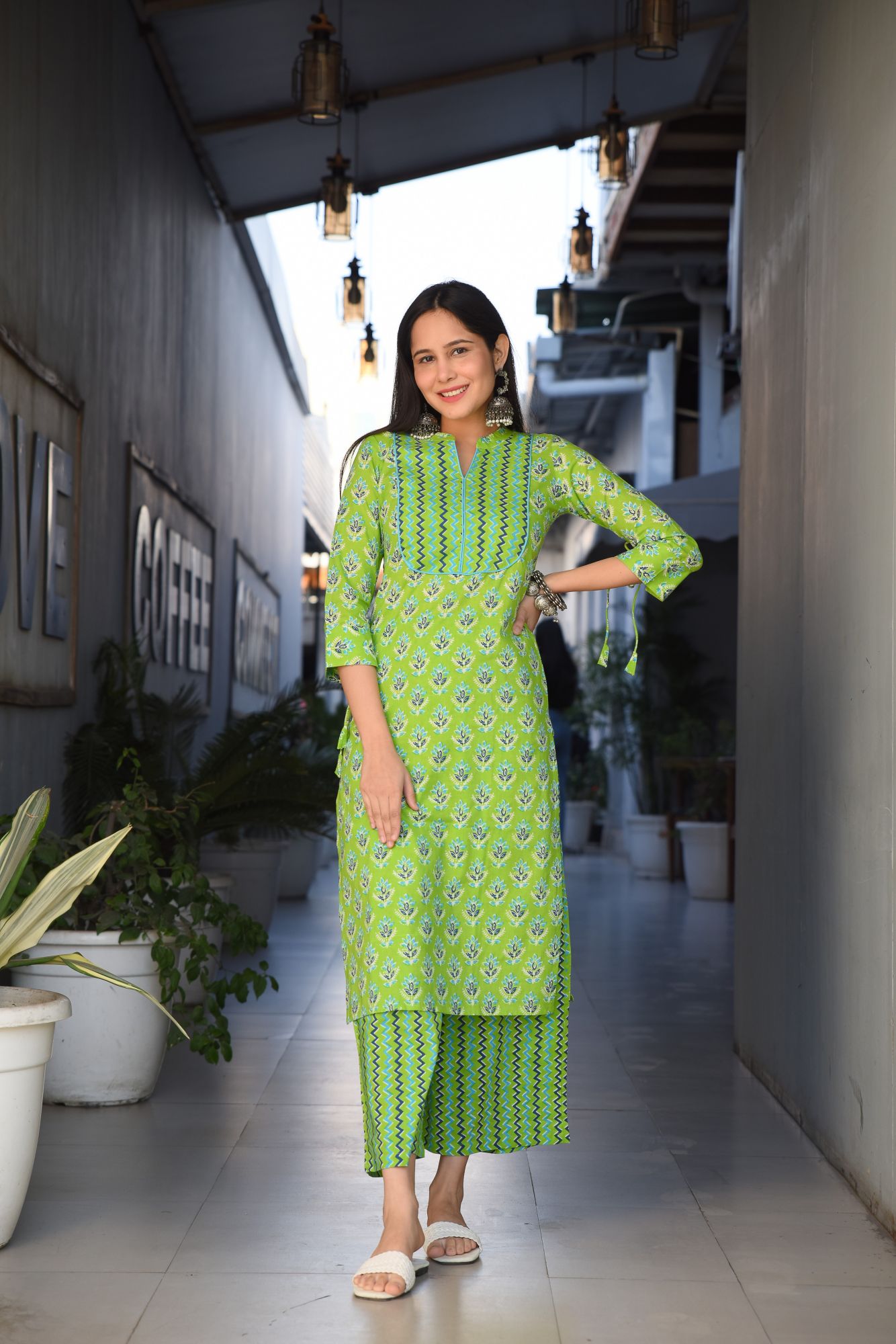 PASTEL PRINTED KURTA-PALAZZO SET