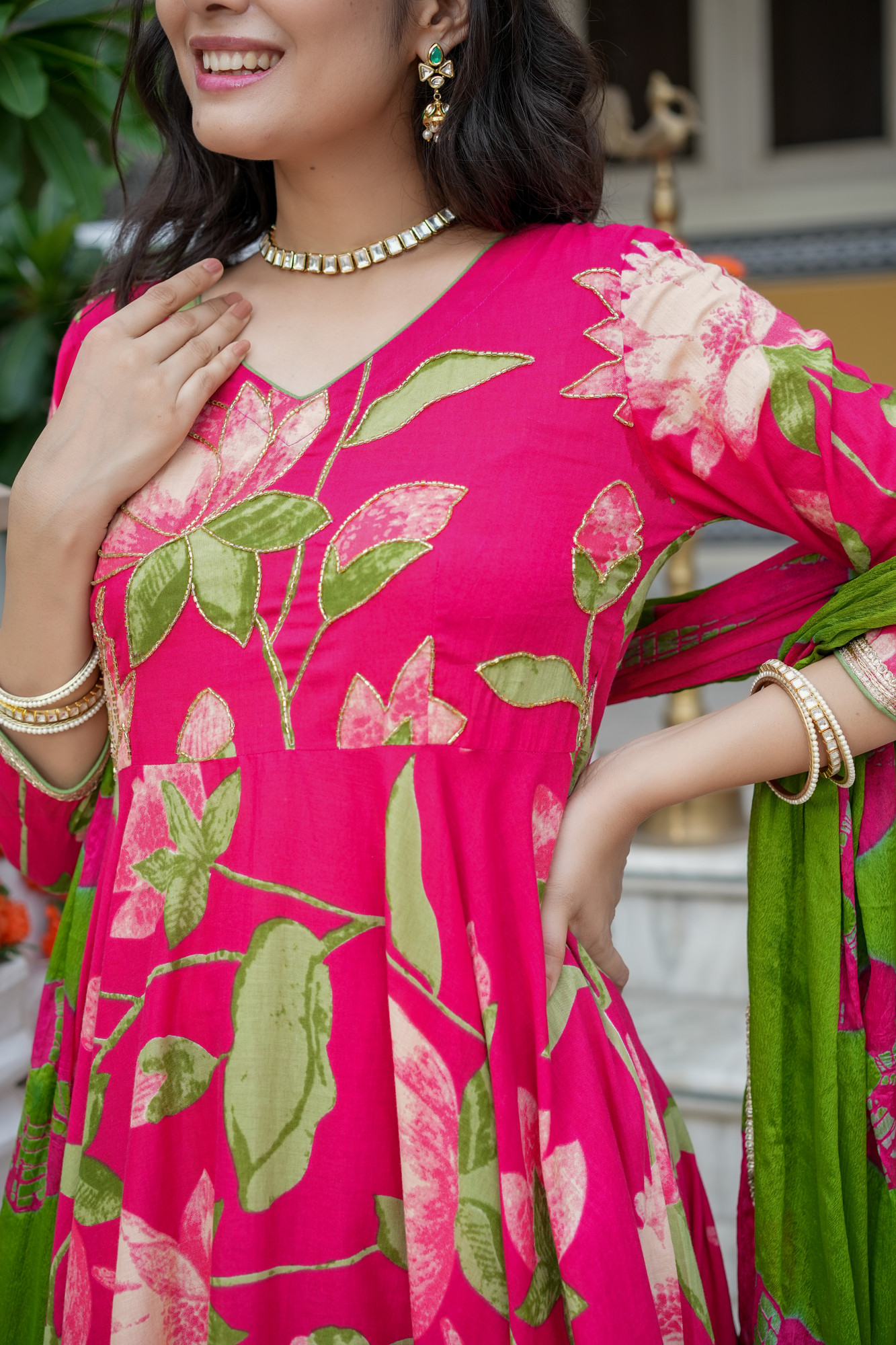 VARNIKA RANI BLOOM HANDWORKED SUIT SET