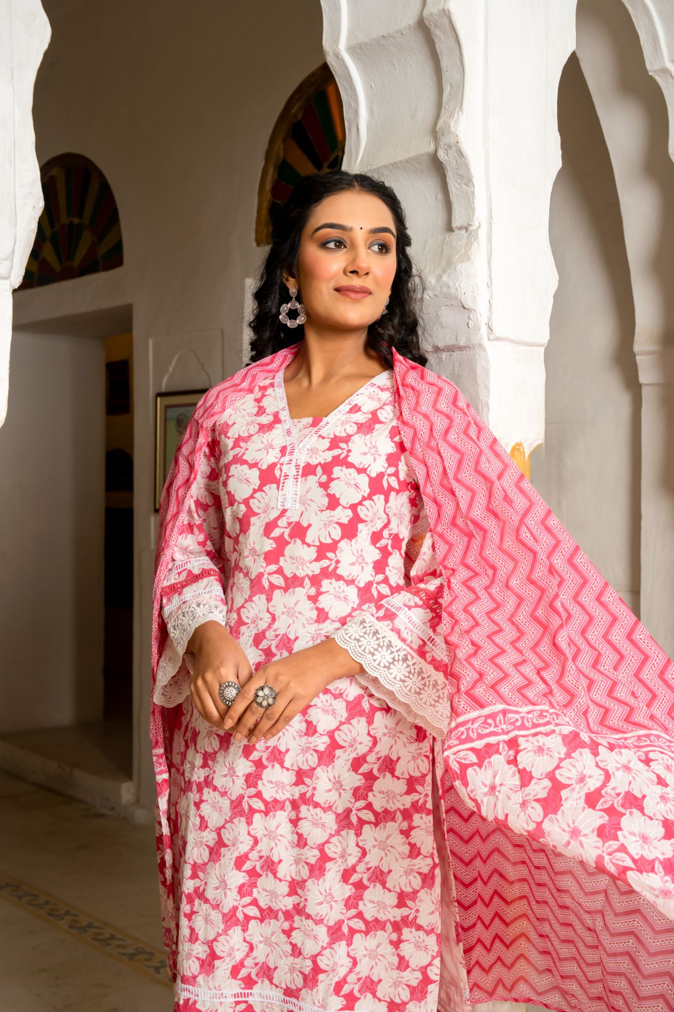 ROSELLE COTTON KURTA SET