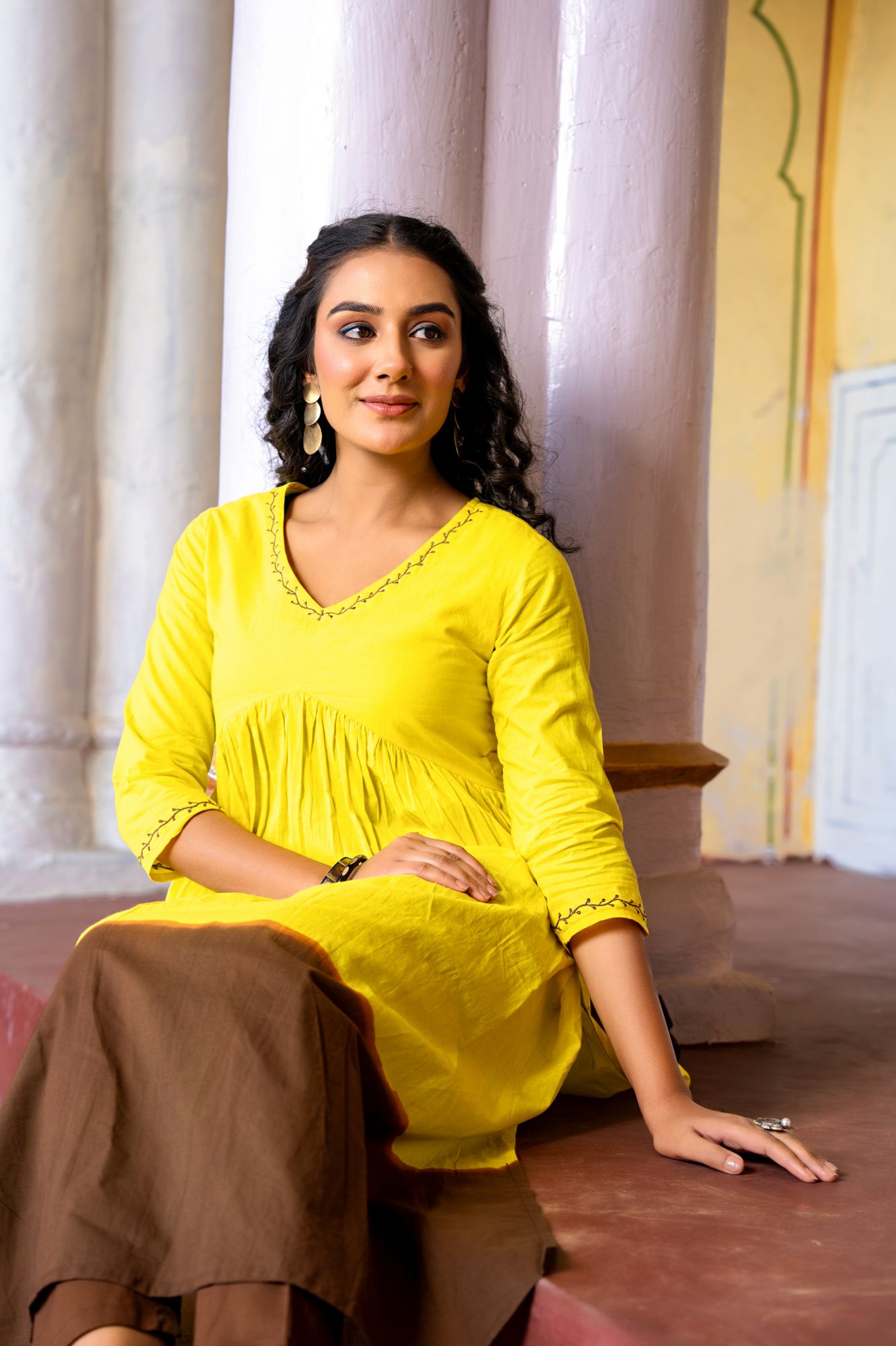 SUNAIRA COTTON KURTA SET
