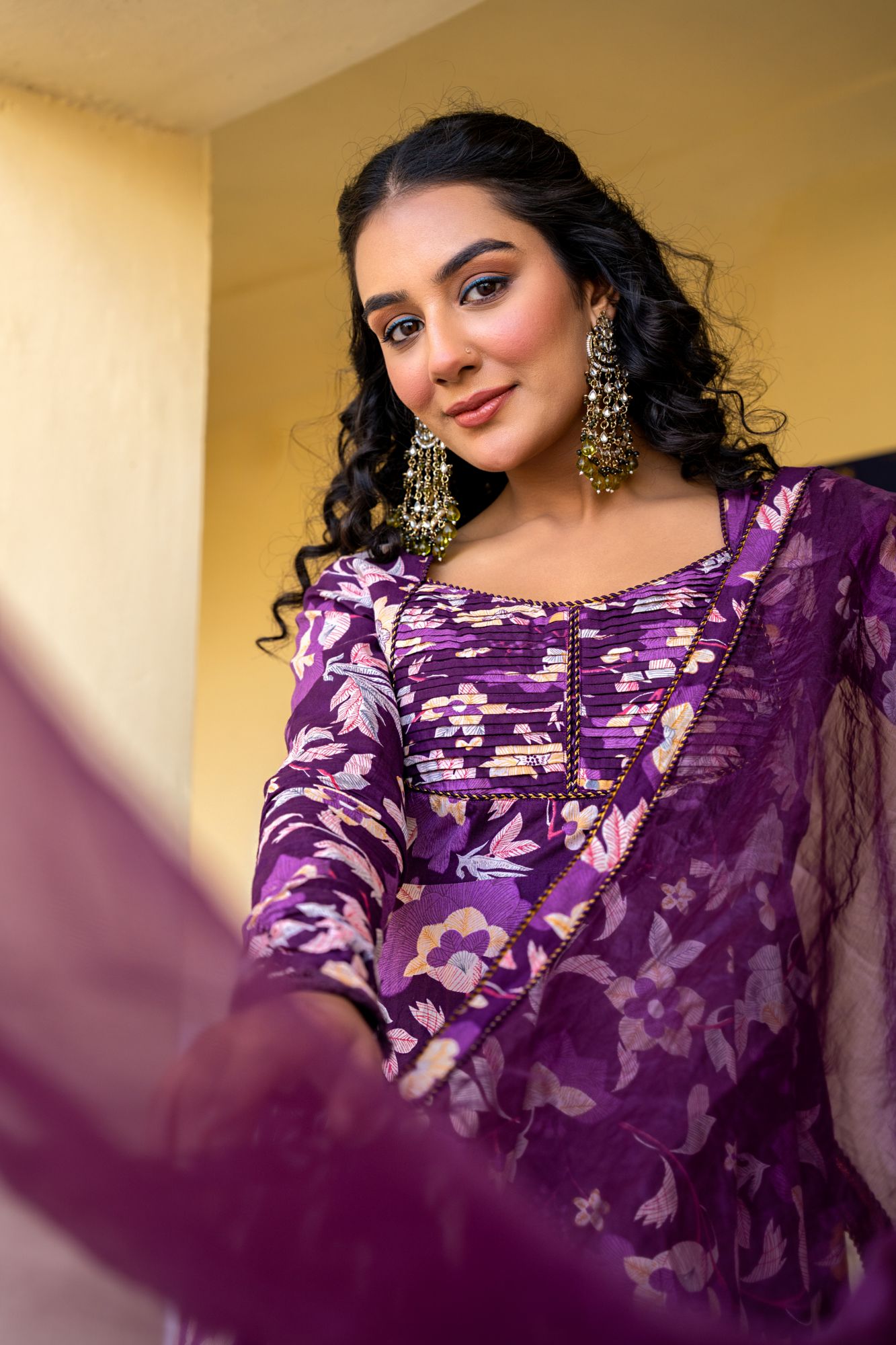 VIOLET VERVE COTTON SUIT SET