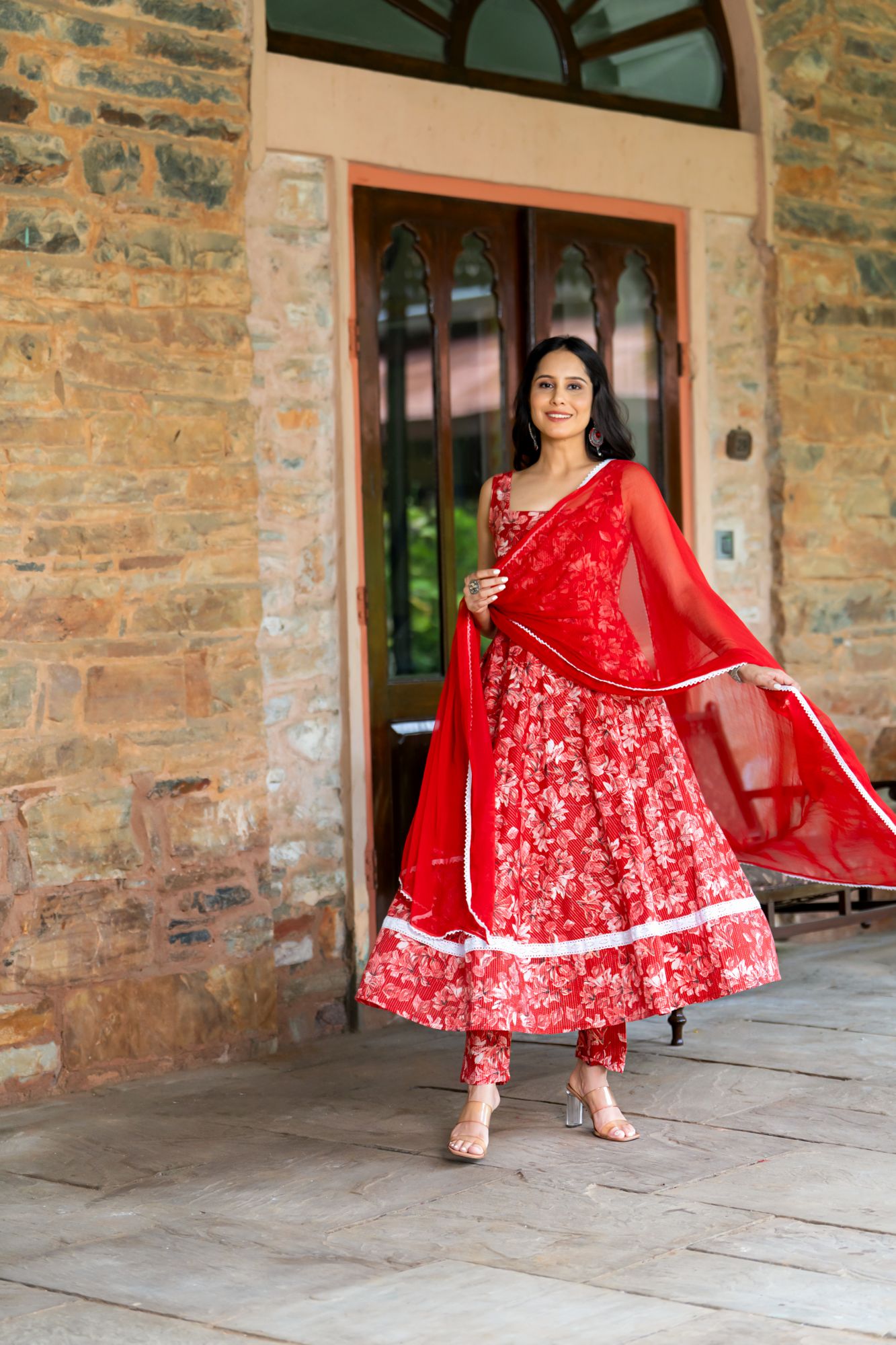 RUBY BLOSSOM ANARKALI SUIT SET