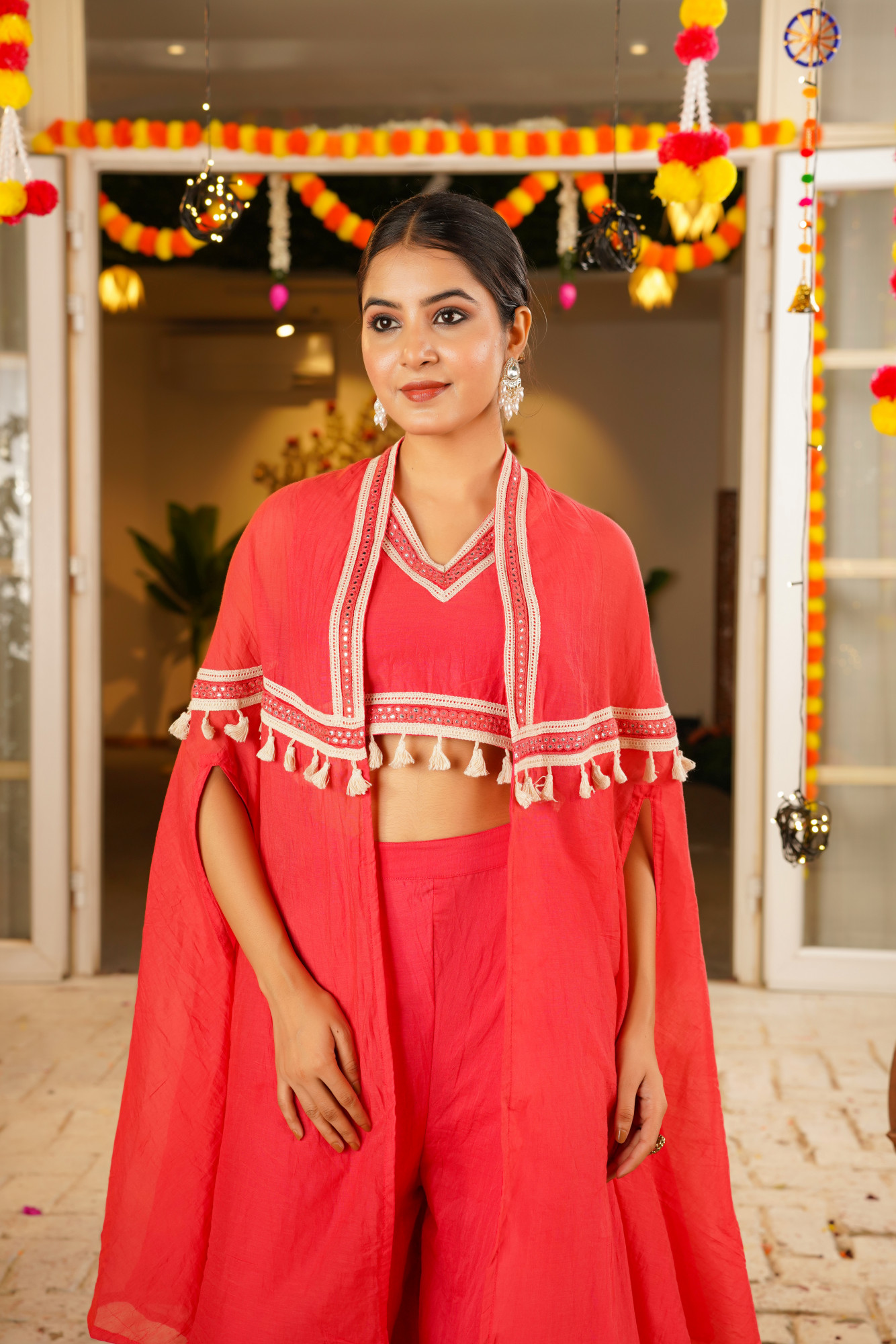 MALORA CHANDERI CAPE SET