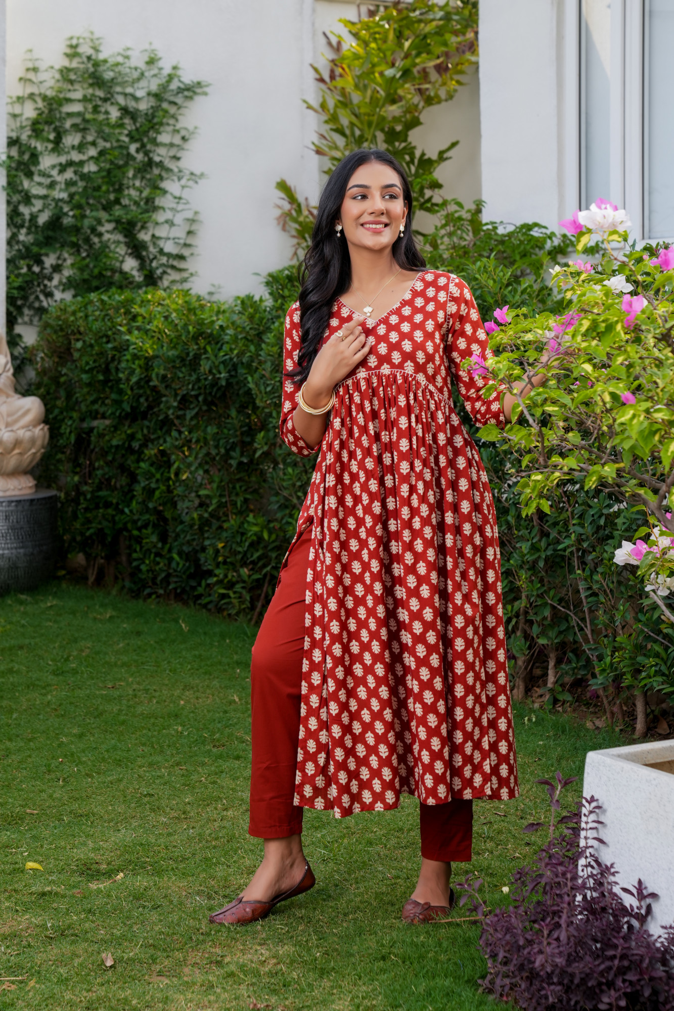 MAHEEN MARRON COTTON SET