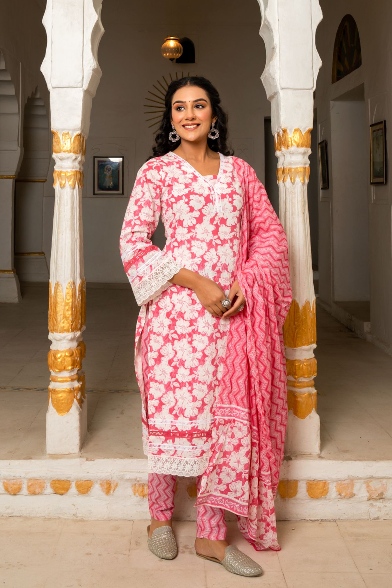 ROSELLE COTTON KURTA SET