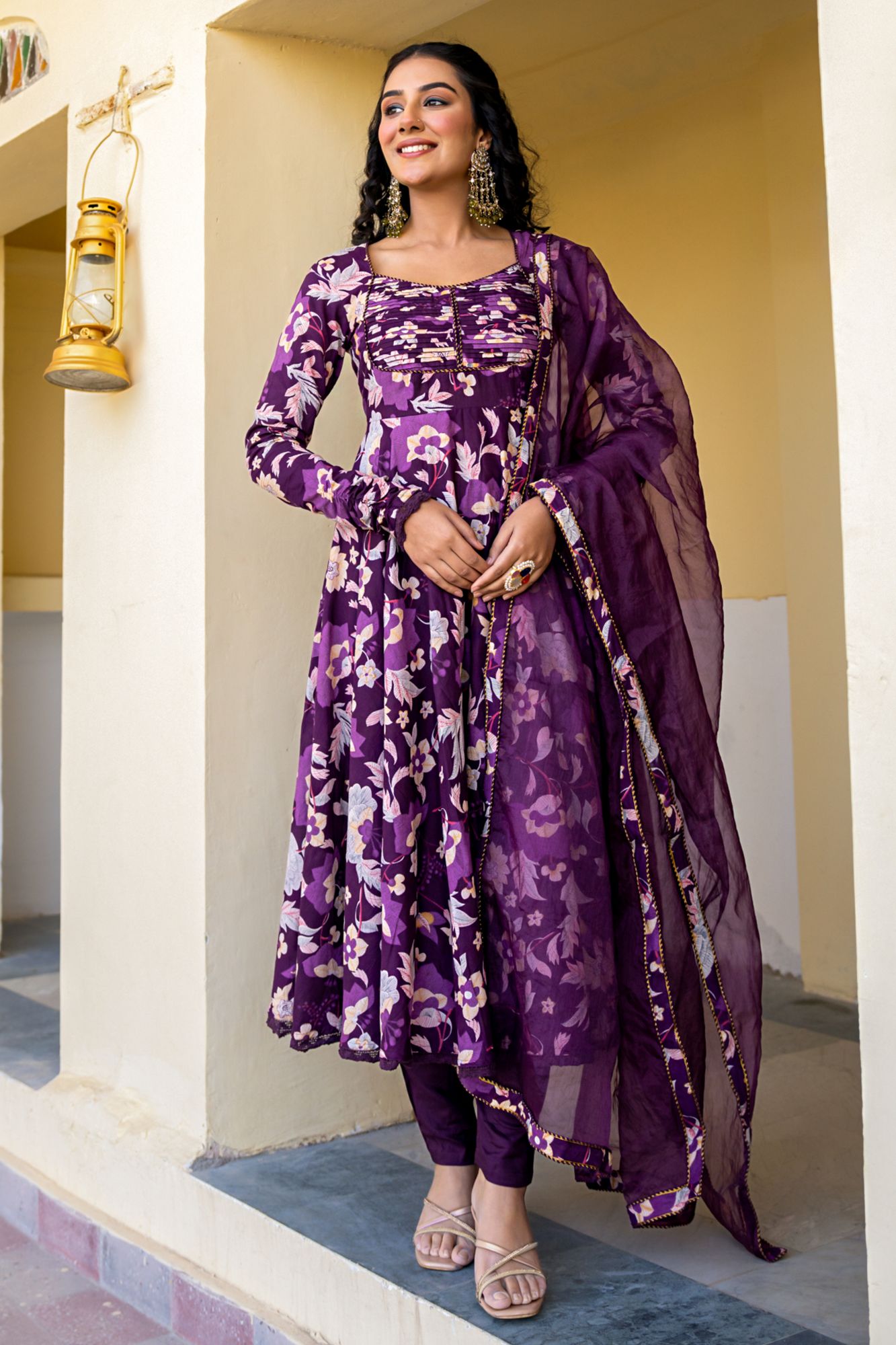 VIOLET VERVE COTTON SUIT SET